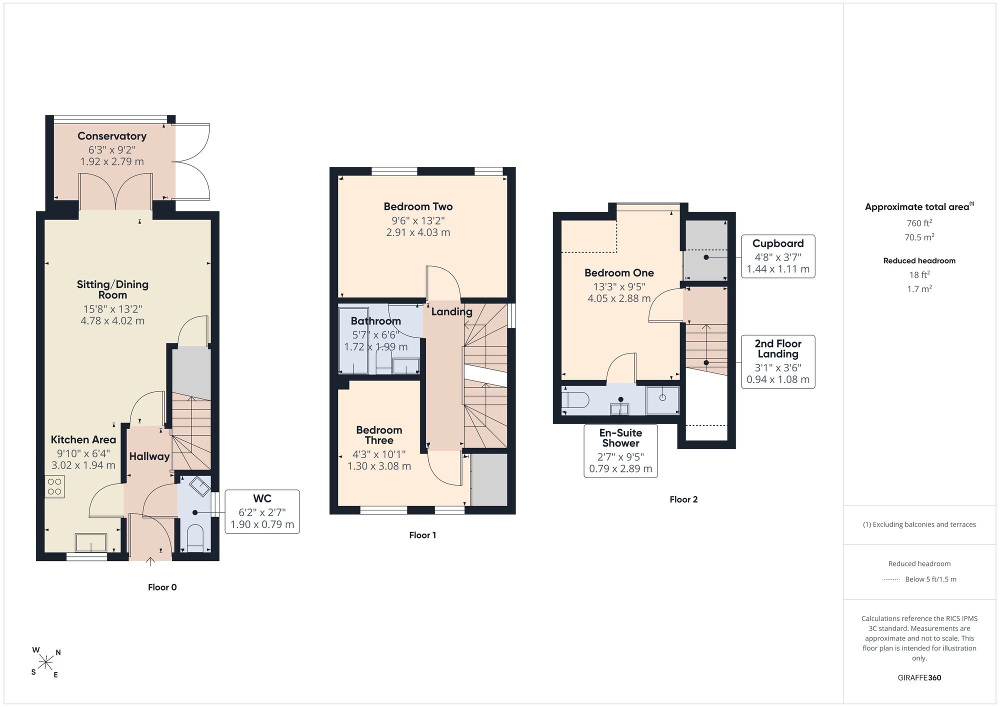 Floorplan of 3 bedroom End Terrace House for sale, Primrose Lane, Midsomer Norton, Somerset, BA3