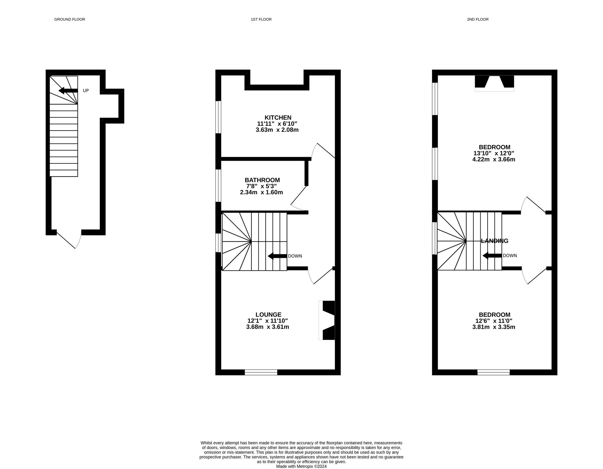 Floorplan of 2 bedroom  Flat for sale, Bond Street, Norfolk, NR27