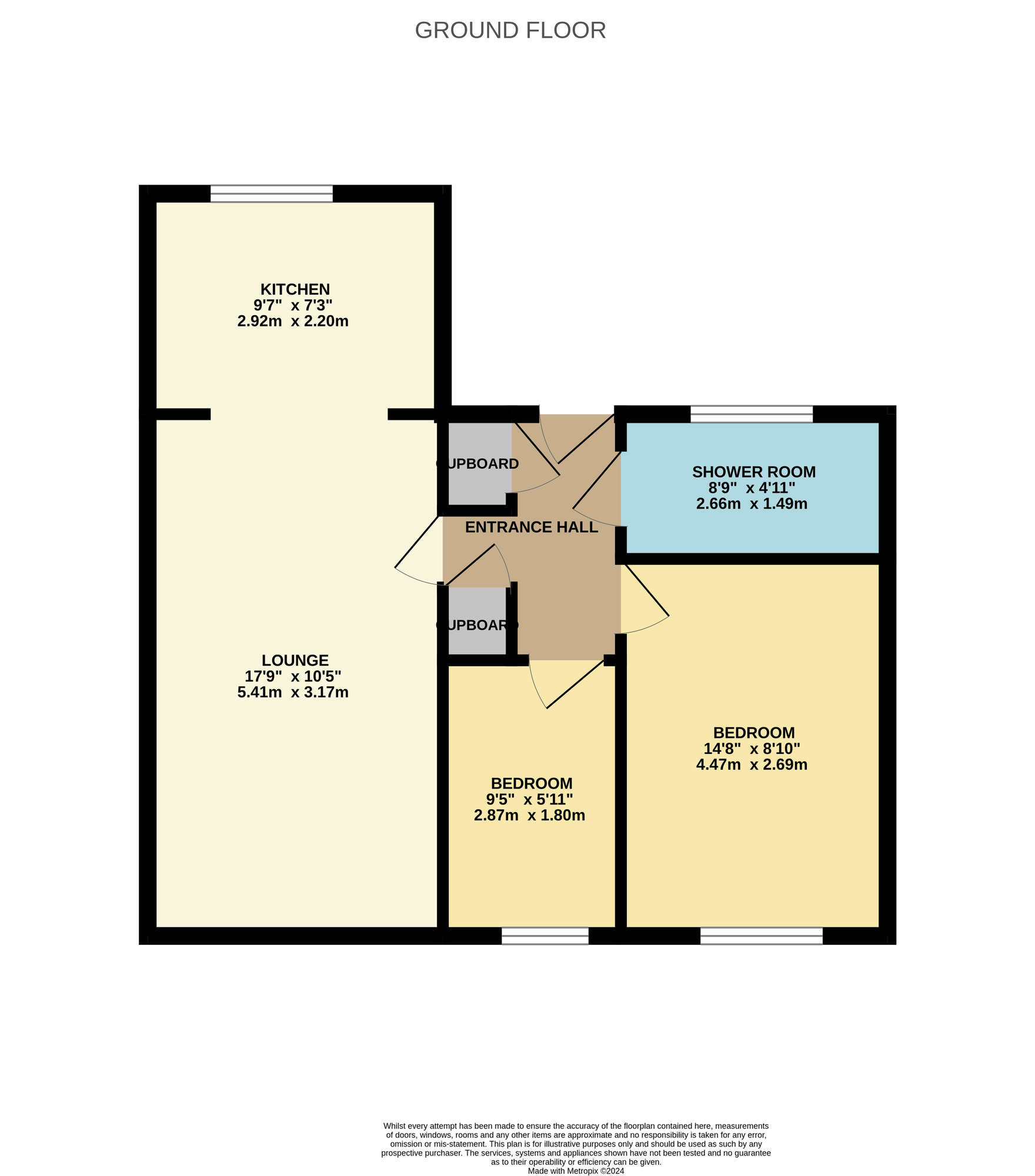 Floorplan of 2 bedroom Detached Bungalow for sale, Churchfield Green, St. Williams Way, Broadland, NR7