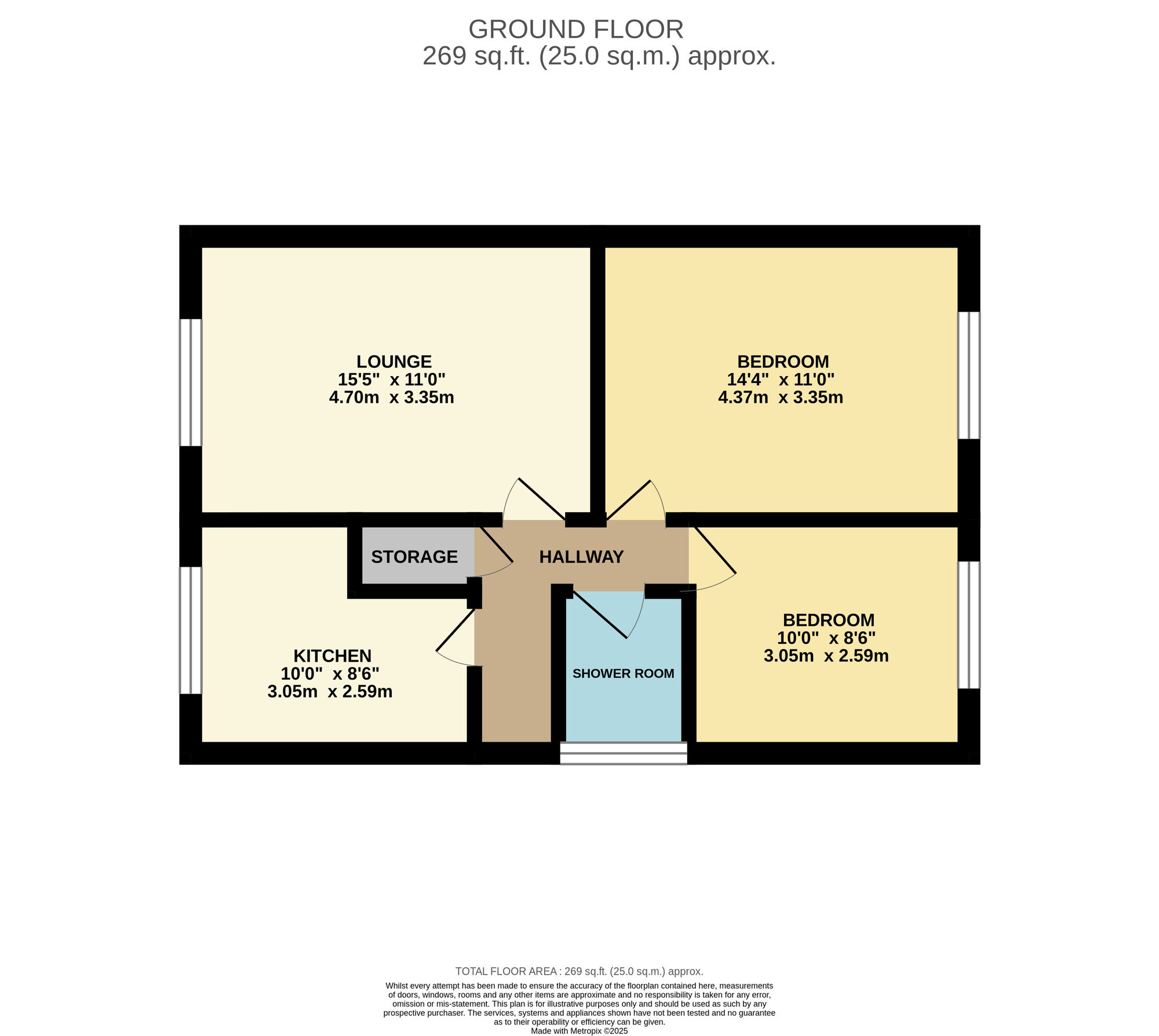 Floorplan of 3 bedroom Detached Bungalow for sale, Hammond Close, Norwich, Norfolk, NR7