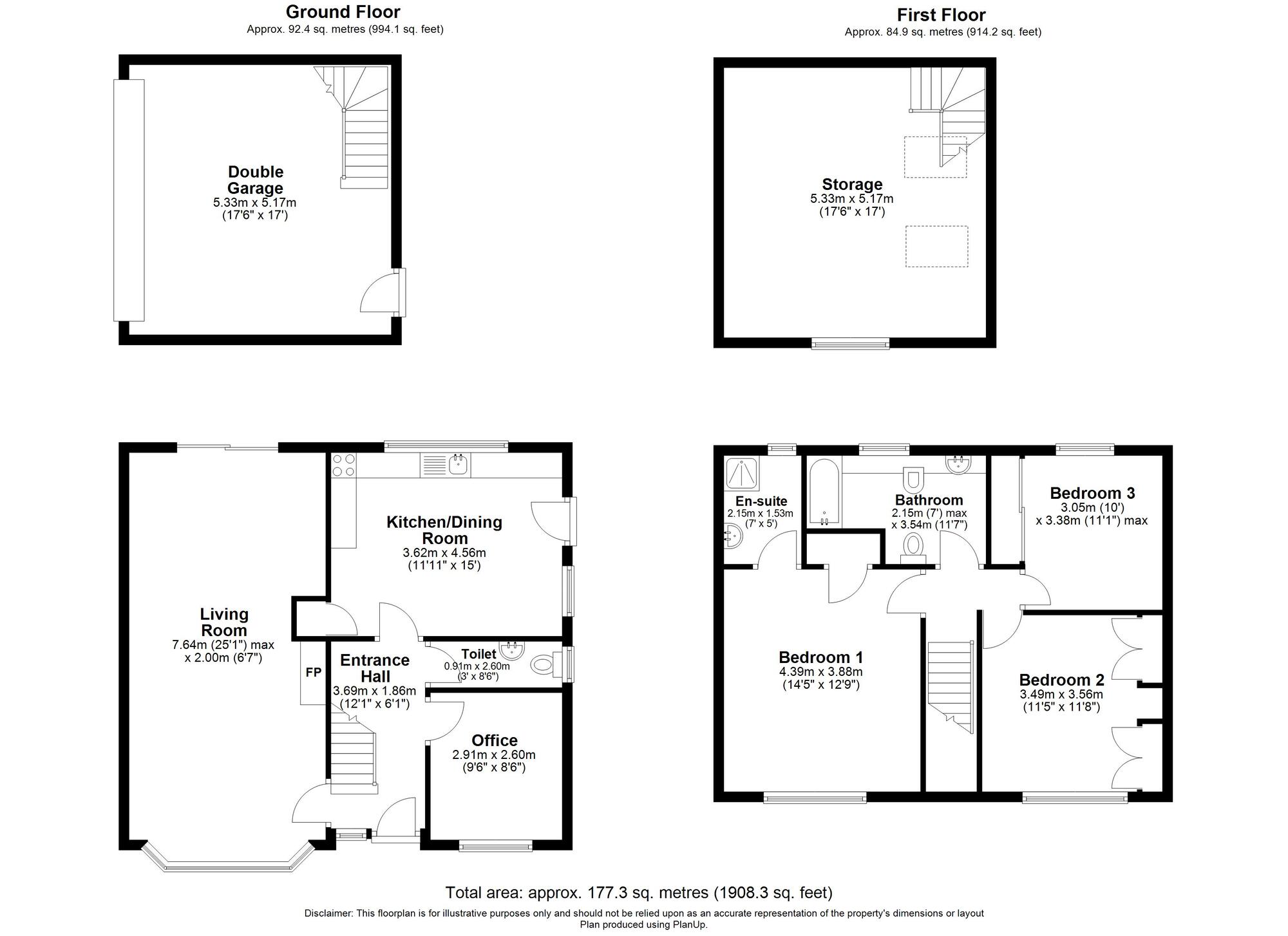 Floorplan of 4 bedroom Detached House for sale, Chapel Road, Hainford, Norfolk, NR10