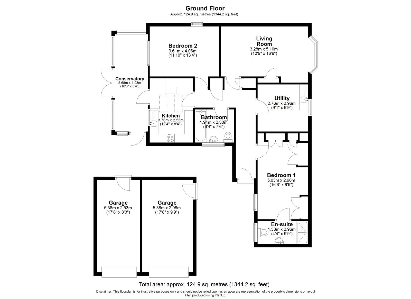 Floorplan of 3 bedroom Detached Bungalow for sale, Timothy Close, Norwich, Norfolk, NR1