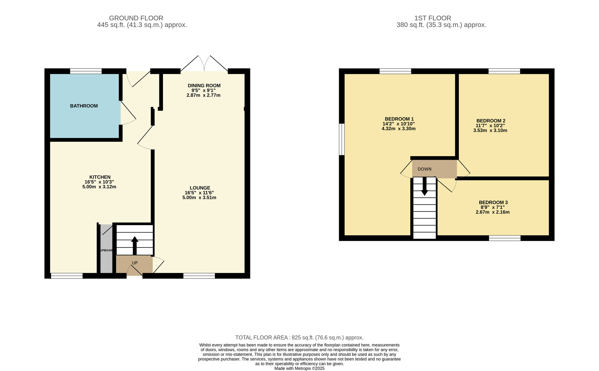 Floorplan of 3 bedroom Semi Detached House for sale, Jex Road, Norwich, Norfolk, NR5