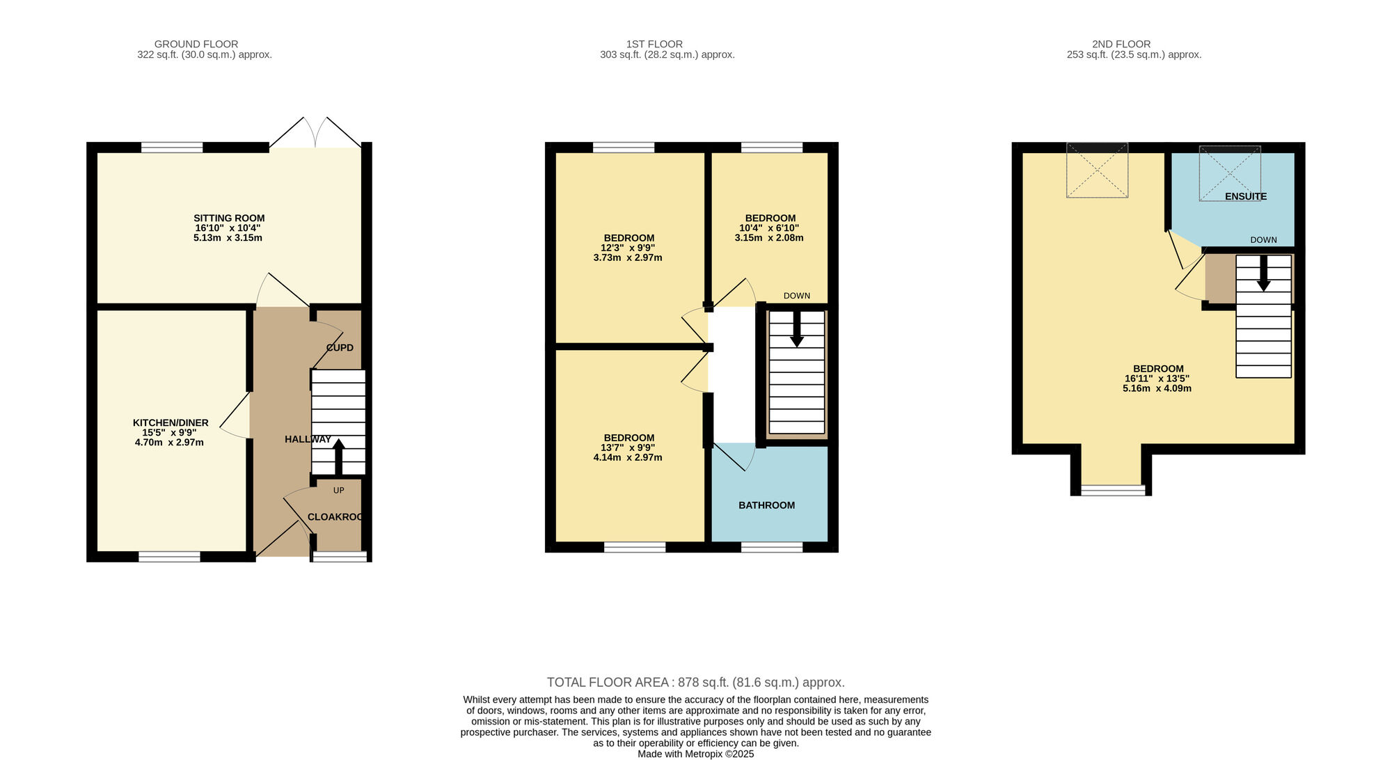 Floorplan of 4 bedroom Semi Detached House for sale, Blake Close, Hethersett, Norfolk, NR9