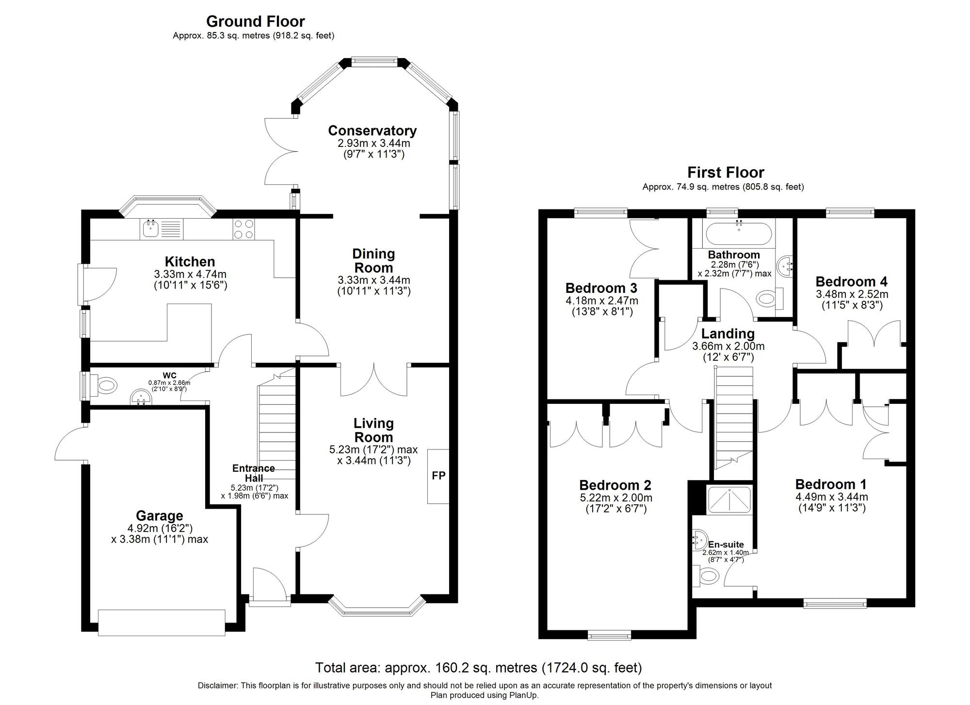 Floorplan of 4 bedroom Detached House for sale, Padgate, Thorpe End, Norfolk, NR13