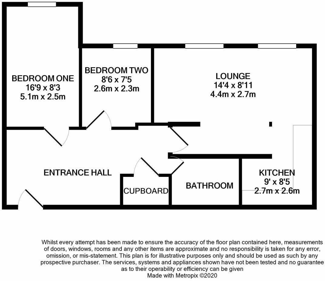 Floorplan of 2 bedroom Flat for sale, Cordwainer Close, Norwich, NR7