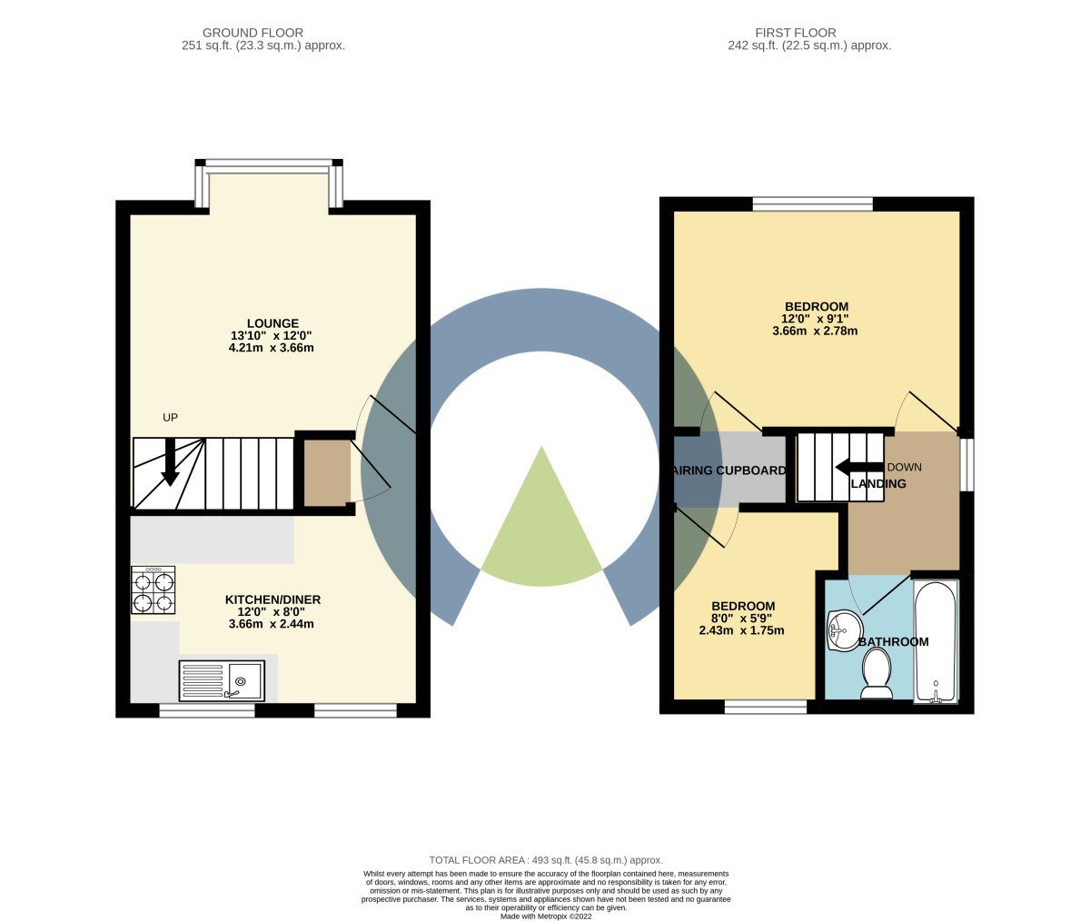 Floorplan of 2 bedroom Semi Detached House to rent, Skipton Close, Northampton, NN4