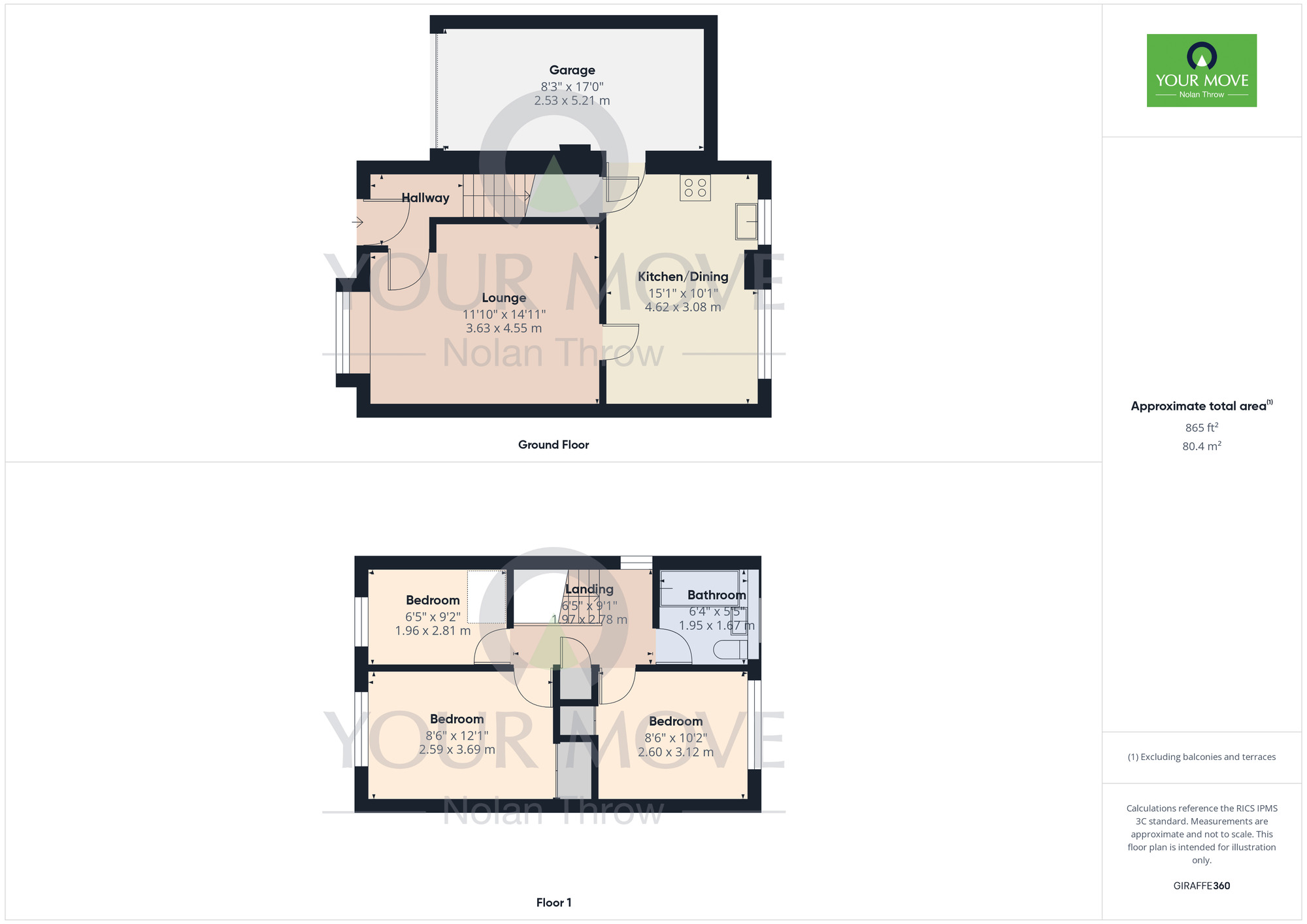 Floorplan of 3 bedroom Detached House to rent, Longford Avenue, Little Billing, Northampton, NN3
