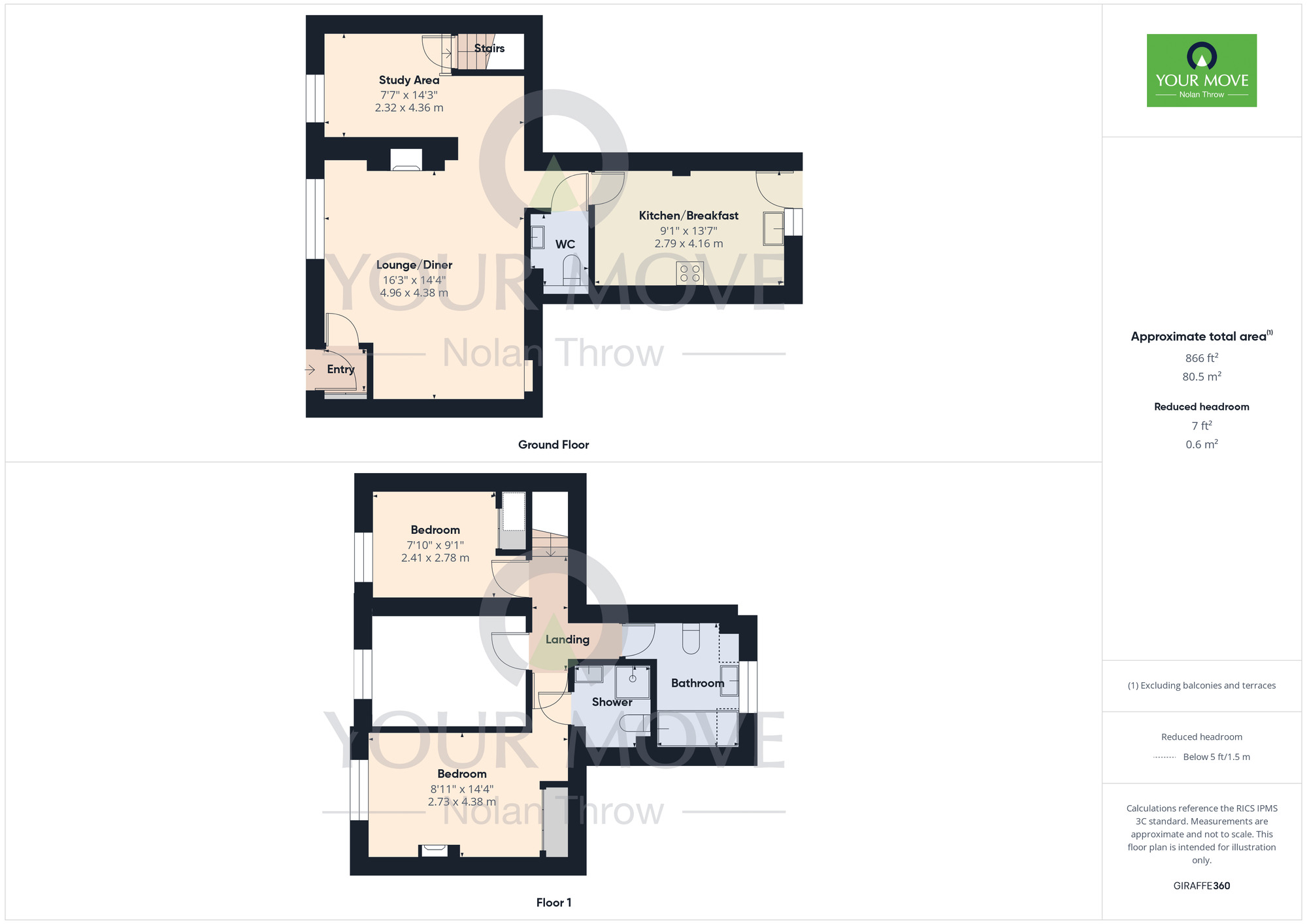 Floorplan of 2 bedroom Mid Terrace House to rent, High Street, Blisworth, Northampton, NN7
