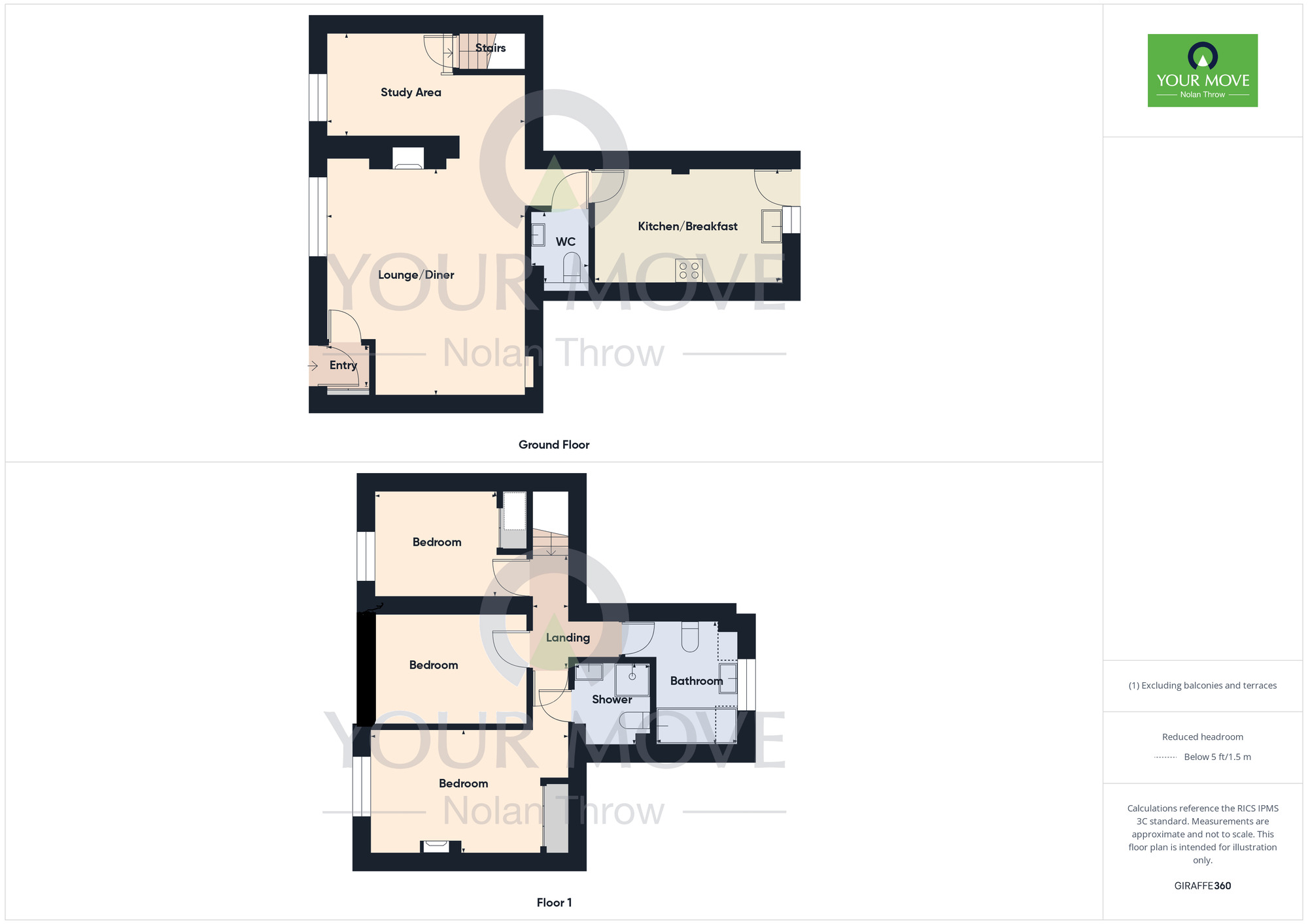 Floorplan of 3 bedroom Mid Terrace House to rent, High Street, Blisworth, Northampton, NN7
