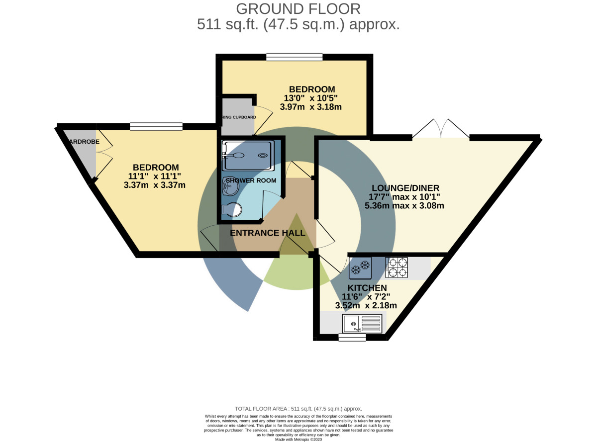 Floorplan of 2 bedroom  Flat to rent, Auctioneers Way, Northampton, NN1