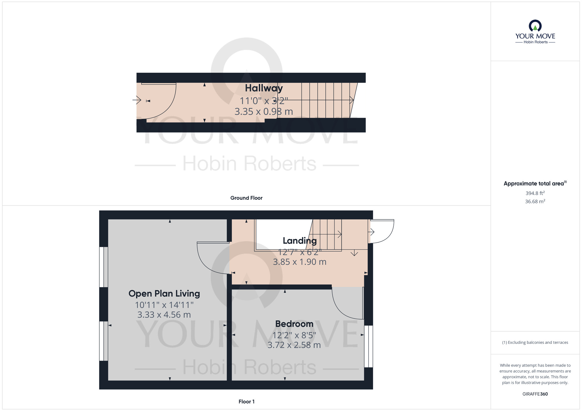 Floorplan of 1 bedroom Flat to rent, 51b Overstone Road, The Mounts, Northampton, NN1