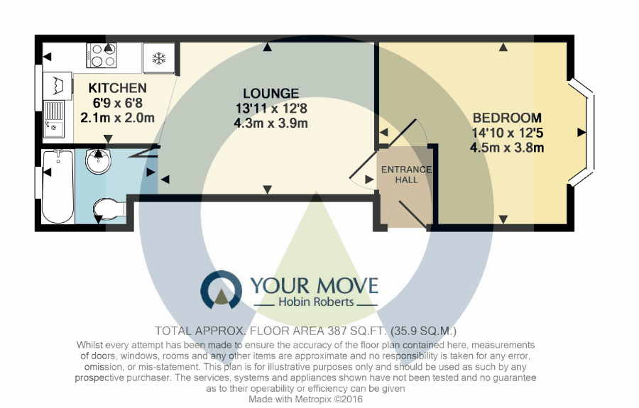 Floorplan of 1 bedroom Flat to rent, Hester Street, Northampton, Northamptonshire, NN2