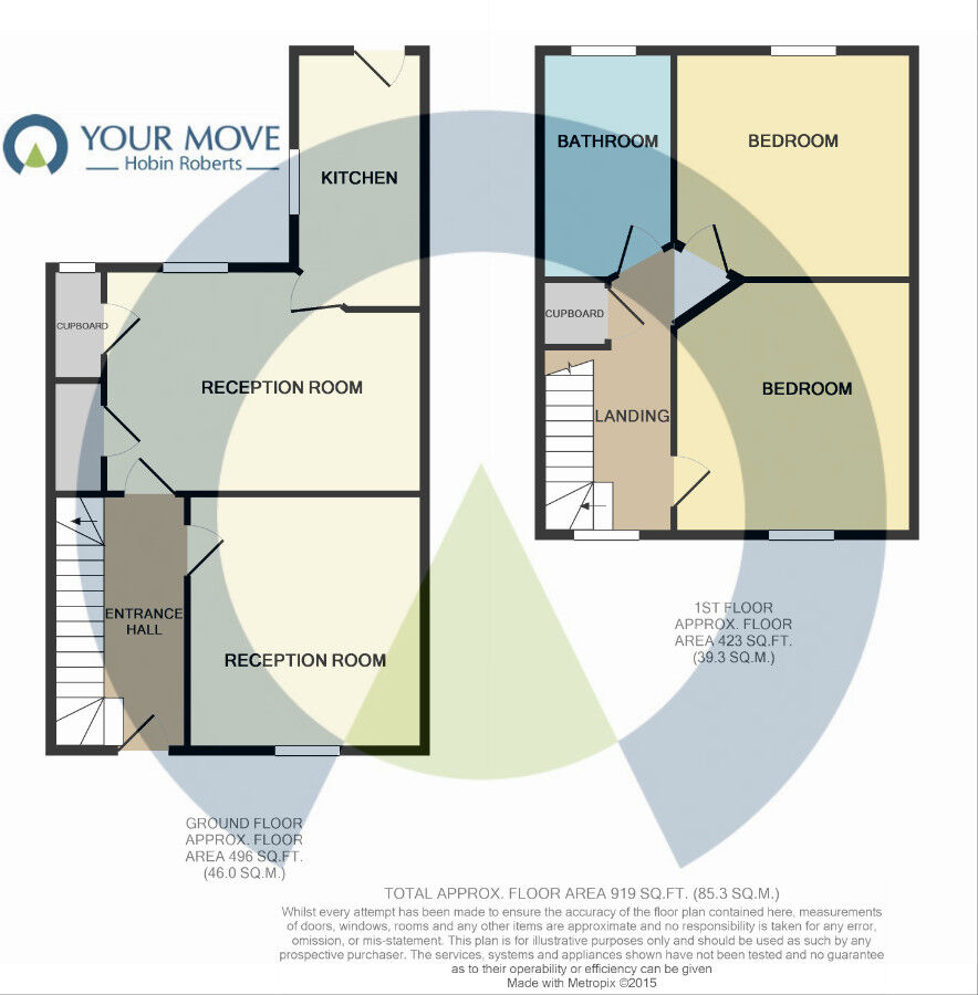 Floorplan of 2 bedroom Mid Terrace House to rent, St. Andrews Road, Northampton, NN2