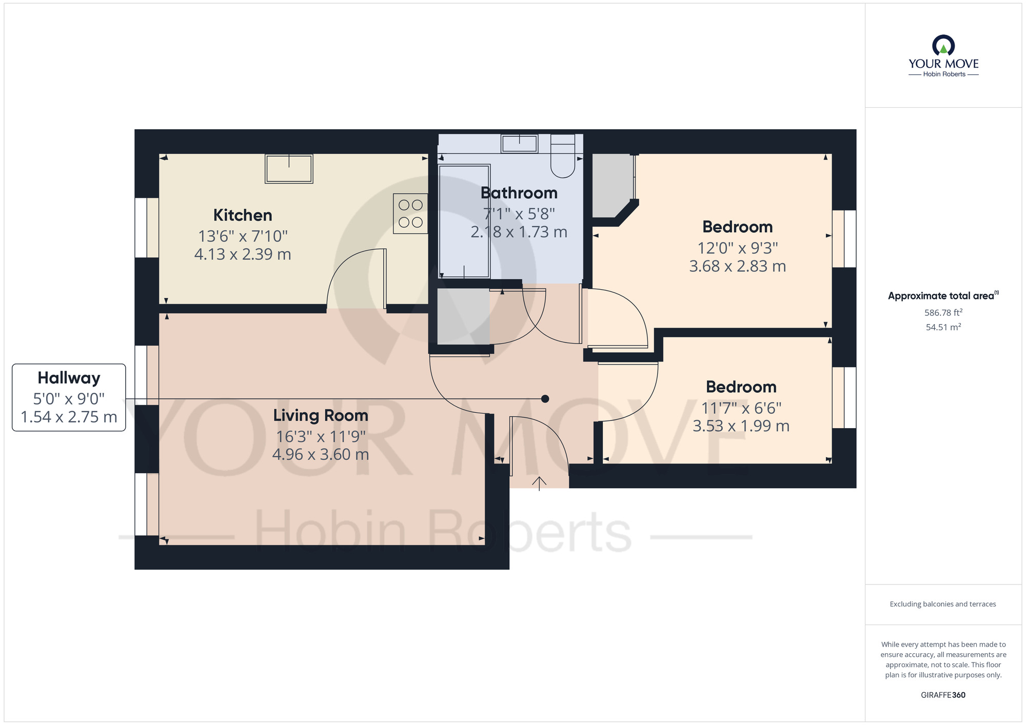 Floorplan of 2 bedroom  Flat for sale, Lion Court, Southbridge, Northampton, NN4