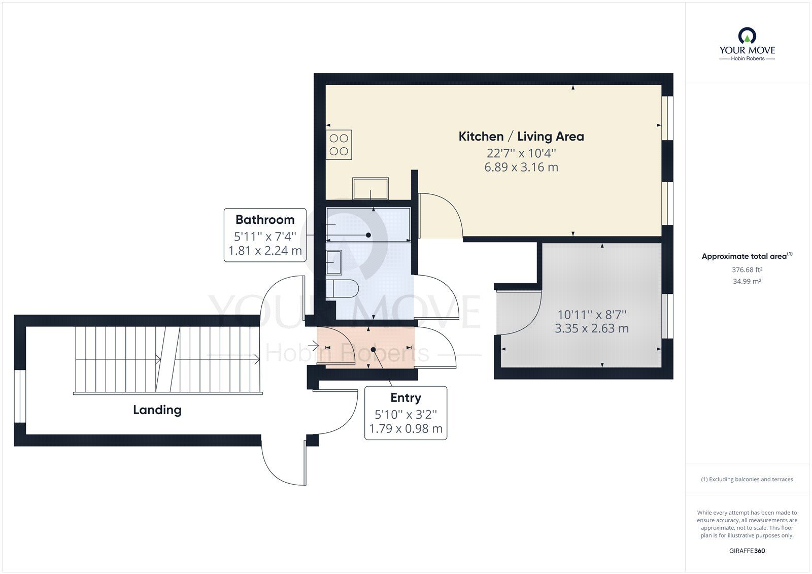 Floorplan of 1 bedroom Flat to rent, Henry Bird Way, Northampton, NN4