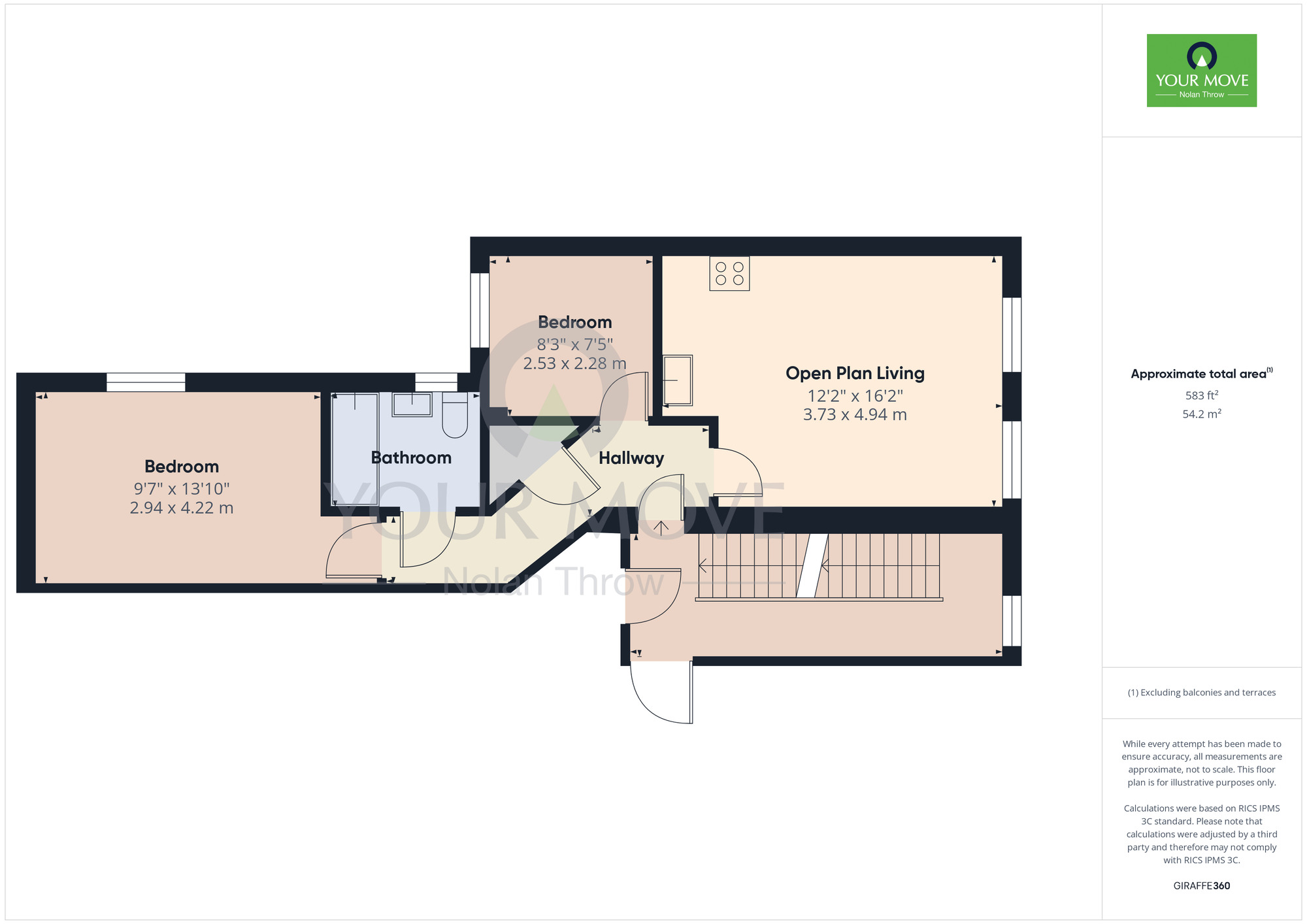 Floorplan of 2 bedroom  Flat to rent, Dunster House, 68-80 Dunster Street, NN1