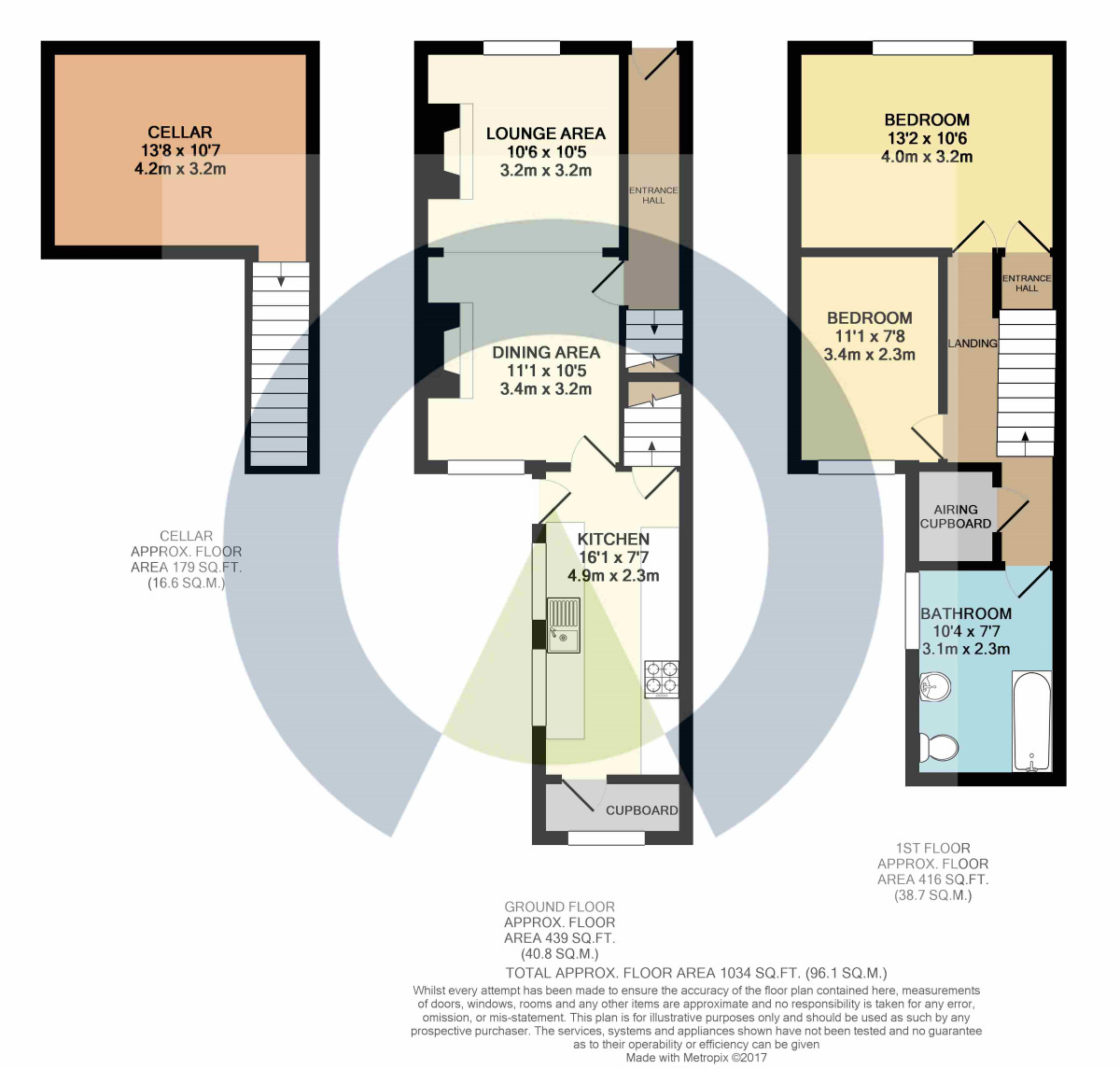 Floorplan of 2 bedroom Mid Terrace House to rent, Stanley Street, Semilong, Northampton, NN2