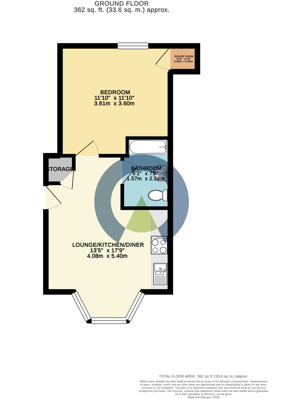 Floorplan of 1 bedroom Flat to rent, Albion Place, Northampton, NN1