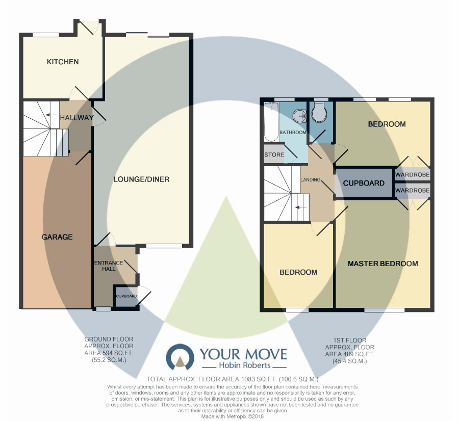 Floorplan of 3 bedroom Mid Terrace House to rent, Pritchard Close, Northampton, NN3