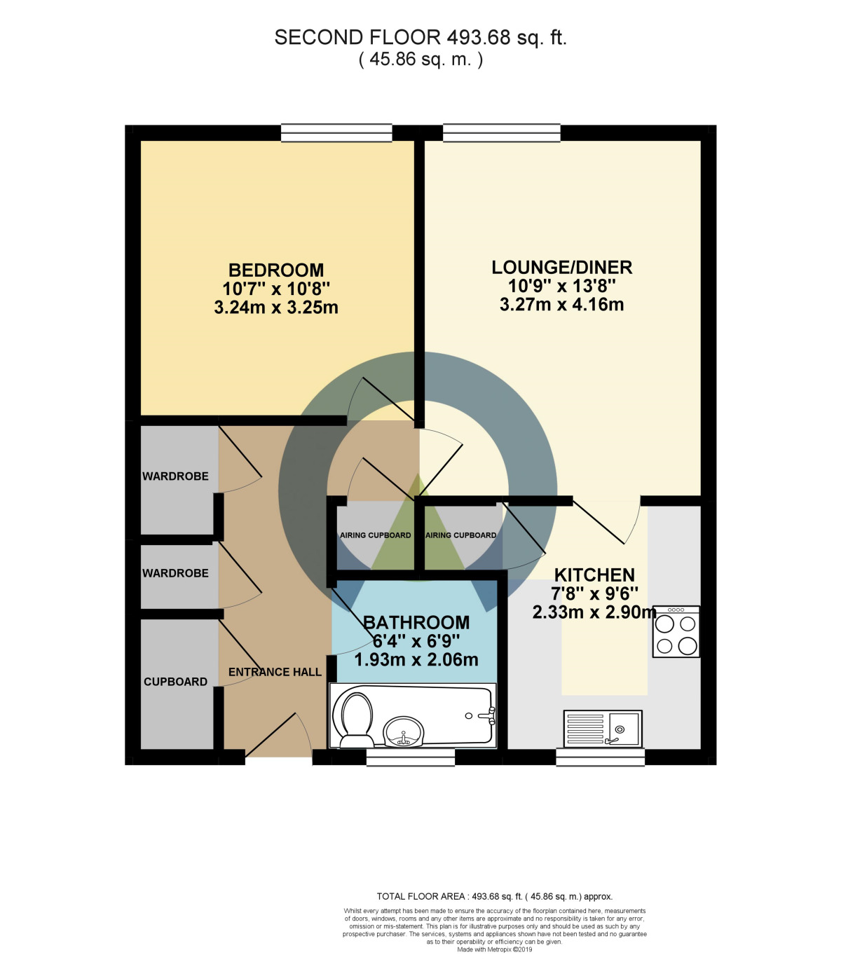 Floorplan of 1 bedroom Flat to rent, Lower Harding Street, Northampton, NN1