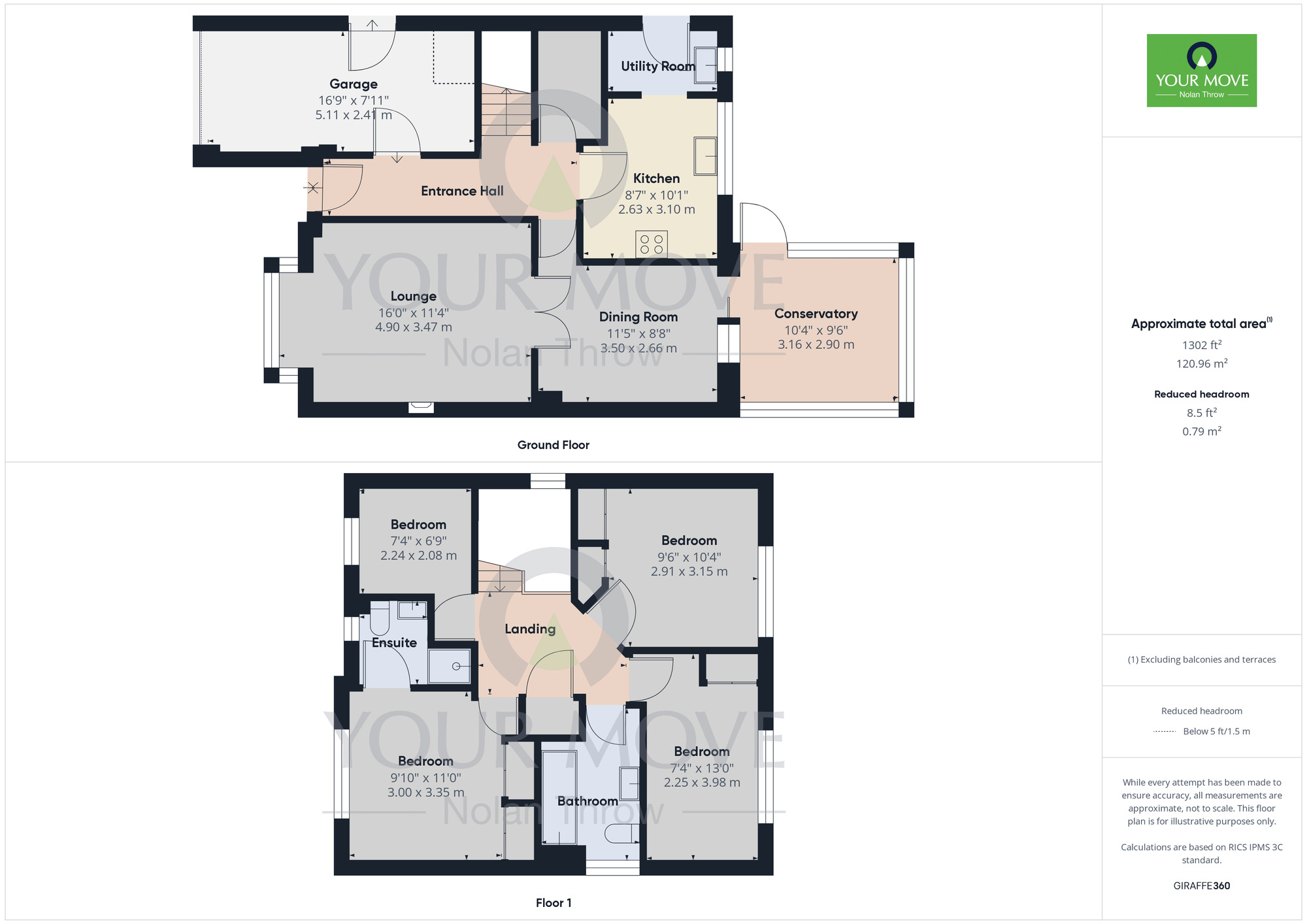 Floorplan of 4 bedroom Detached House to rent, Campaign Close, Wootton, Northampton, NN4