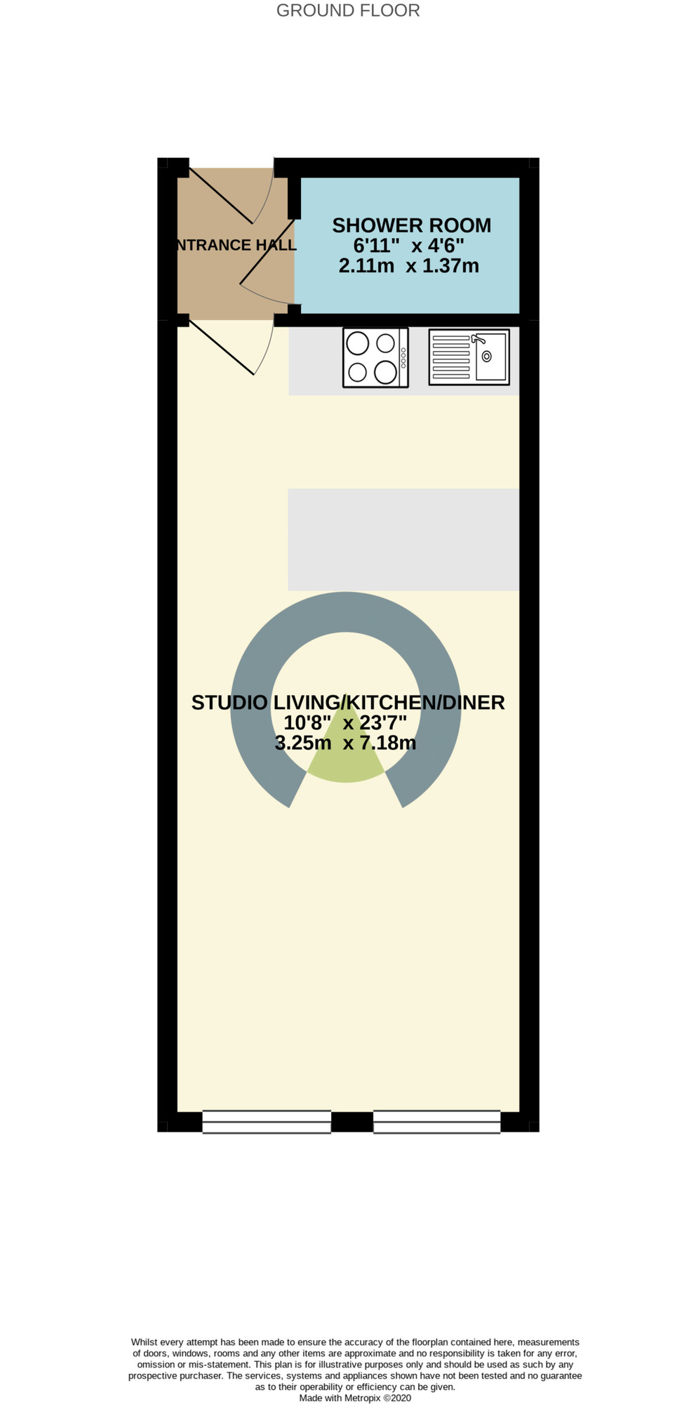 Floorplan of 1 bedroom Flat to rent, Derngate Lofts Derngate, Northampton, NN1