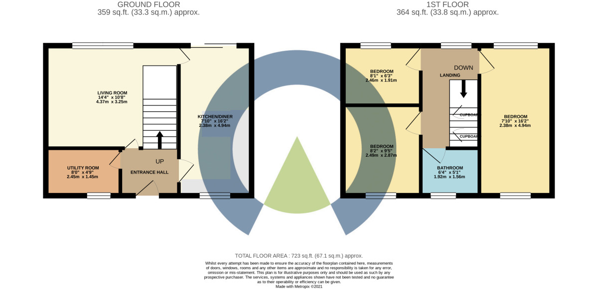 Floorplan of 3 bedroom Mid Terrace House to rent, Ironstone Lane, Northampton, NN4