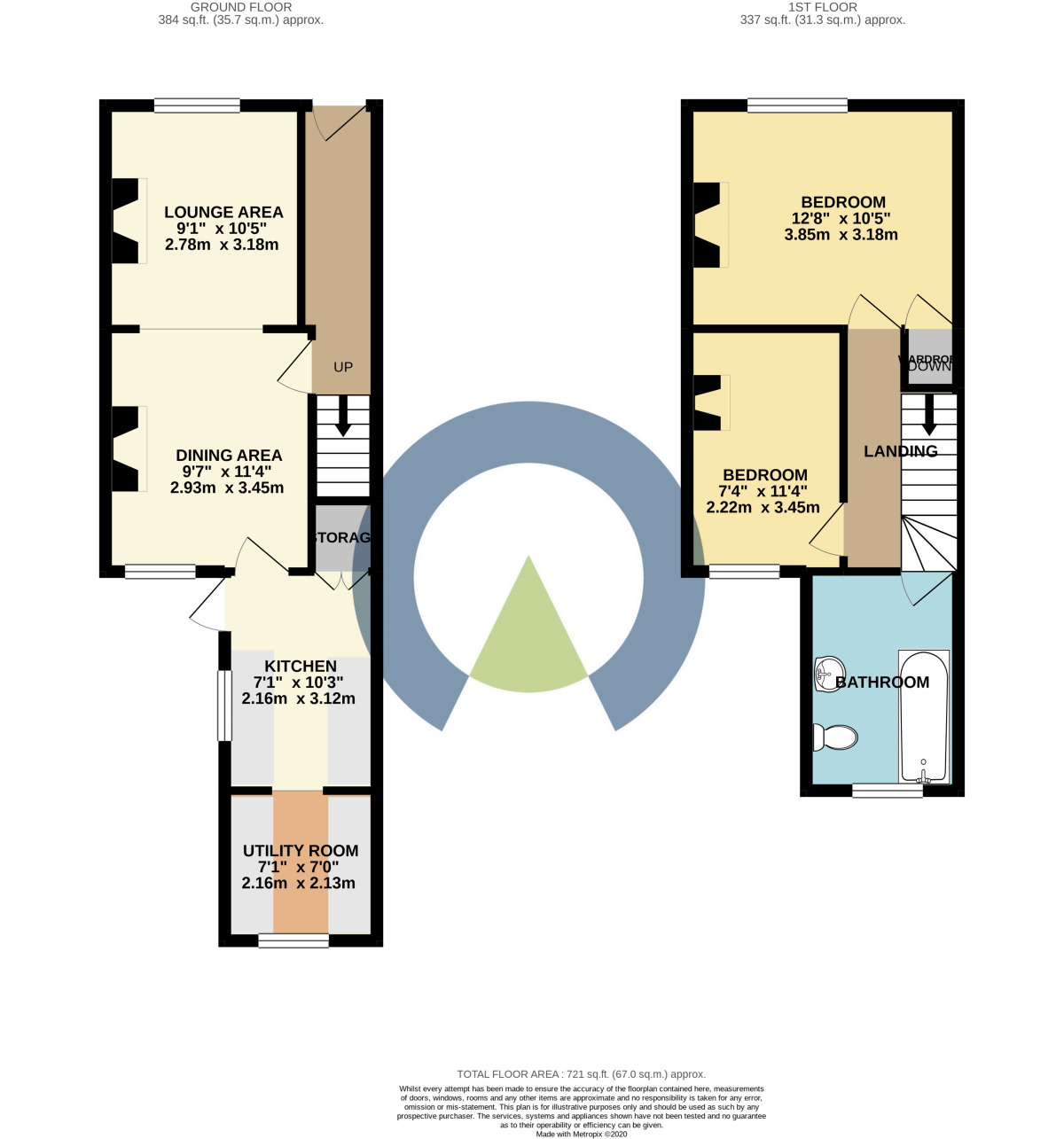 Floorplan of 2 bedroom Mid Terrace House to rent, Lower Adelaide Street, Northampton, NN2