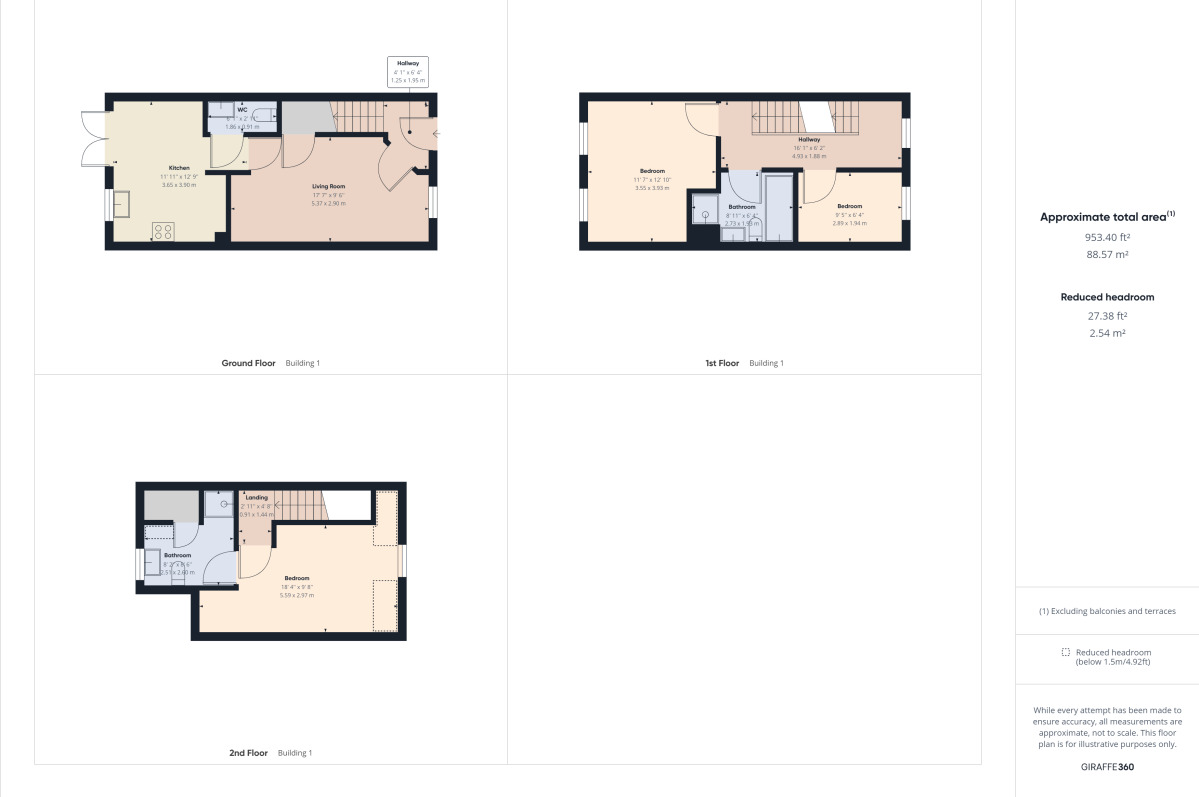 Floorplan of 3 bedroom Semi Detached House to rent, Meadowsweet Way, Wootton, Northampton, NN4