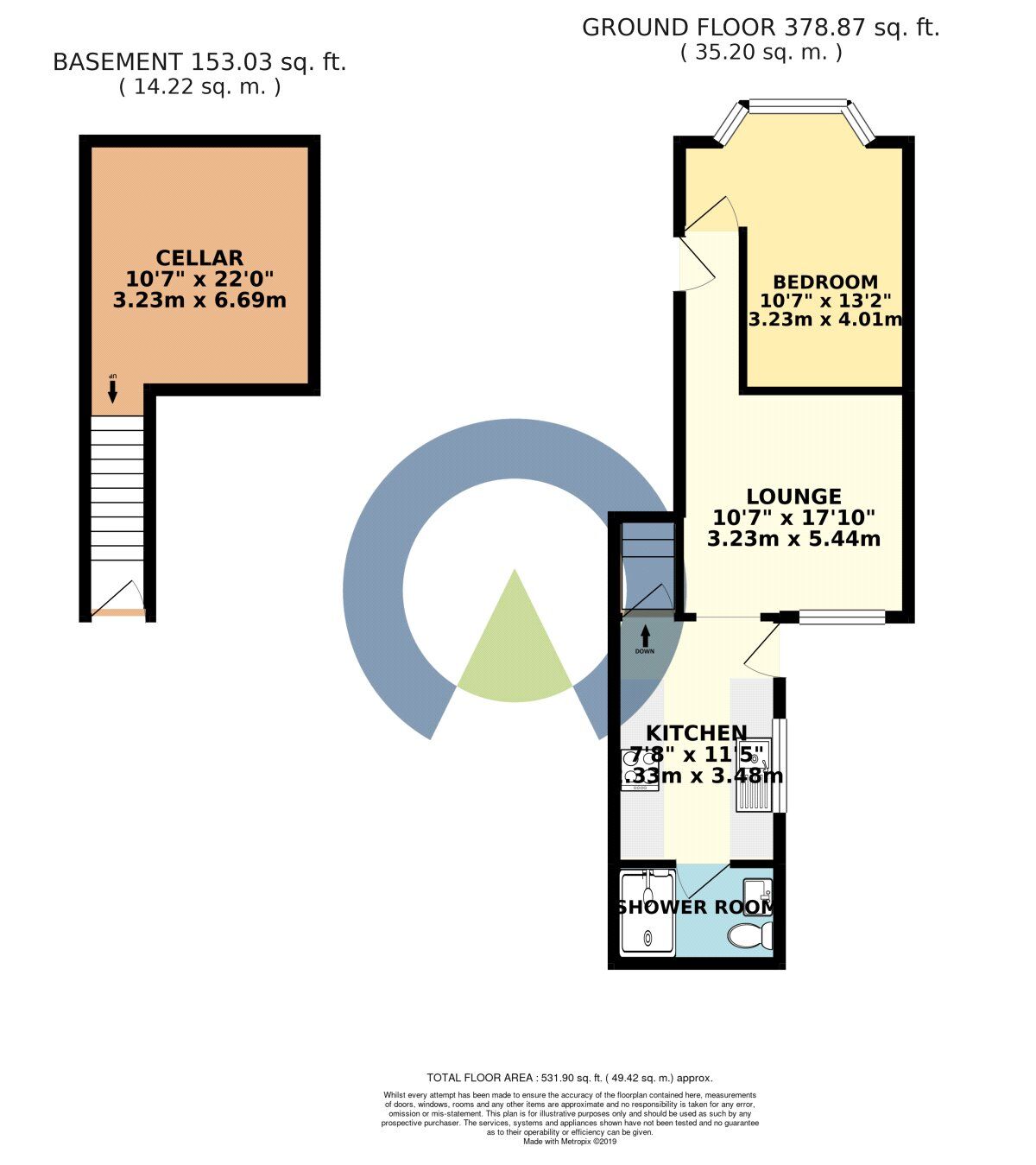 Floorplan of 1 bedroom  Flat to rent, St. Andrews Road, Northampton, NN1