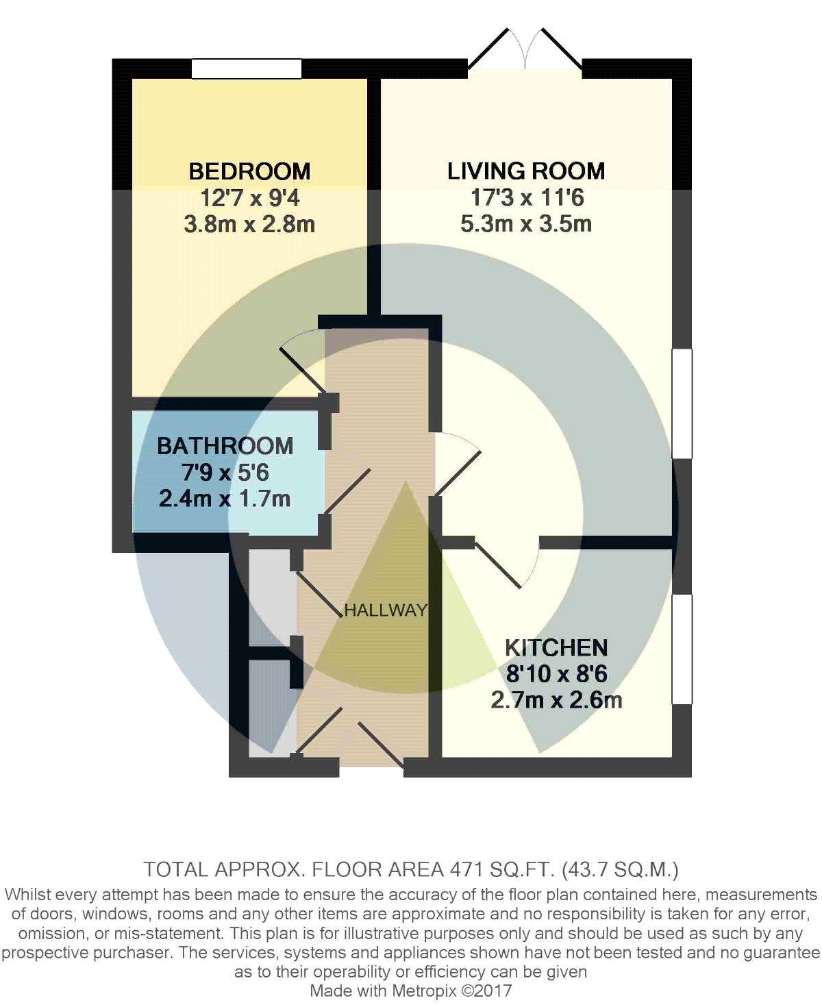 Floorplan of 2 bedroom Flat to rent, Welford Road, Northampton, NN2