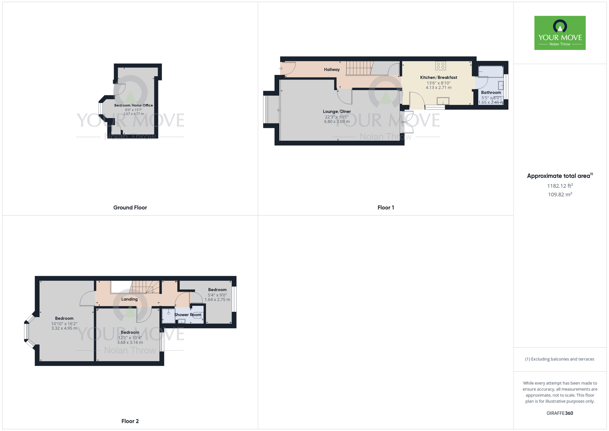 Floorplan of 4 bedroom House for sale, Beaconsfield Terrace, The Mounts, Northampton, NN1