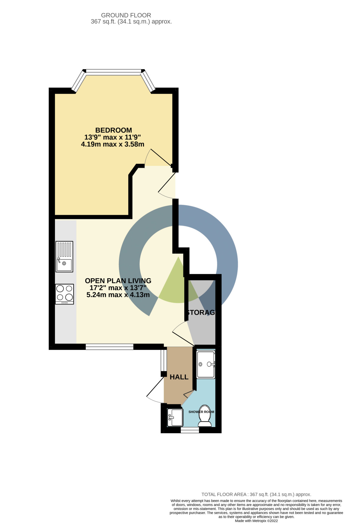 Floorplan of 1 bedroom  Flat to rent, Semilong Road, Semilong, Northampton, NN2