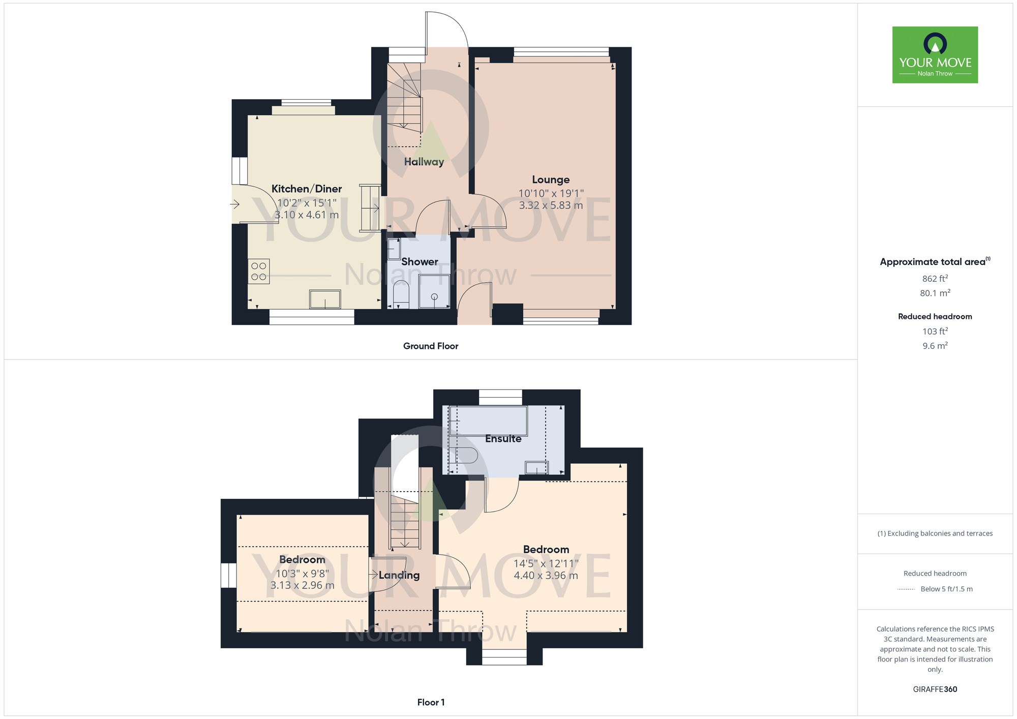 Floorplan of 2 bedroom Semi Detached House to rent, Chequers Lane, Grendon, Northampton, NN7