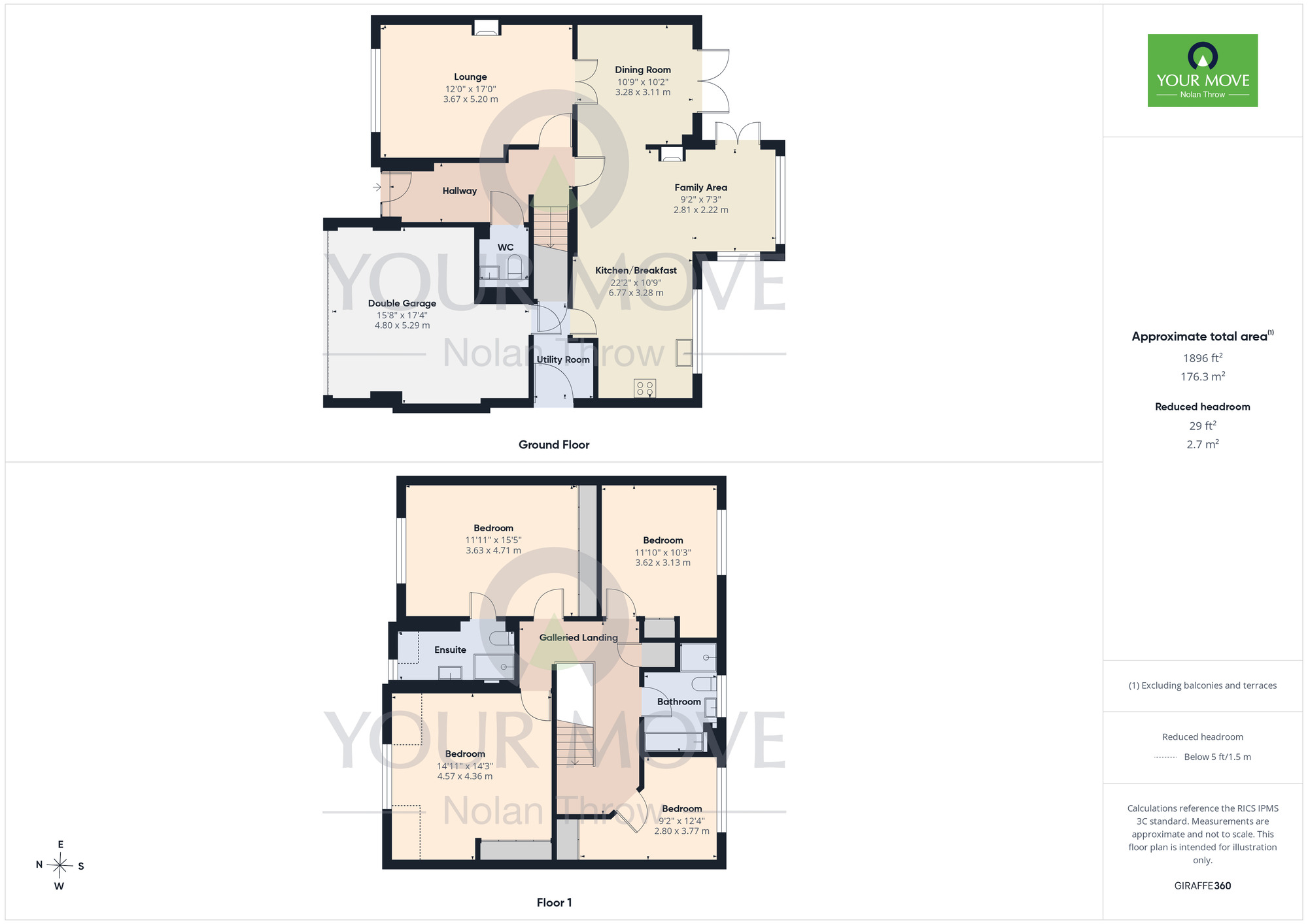 Floorplan of 4 bedroom Detached House for sale, Lynmore Close, Hunsbury Meadows, Northampton, NN4