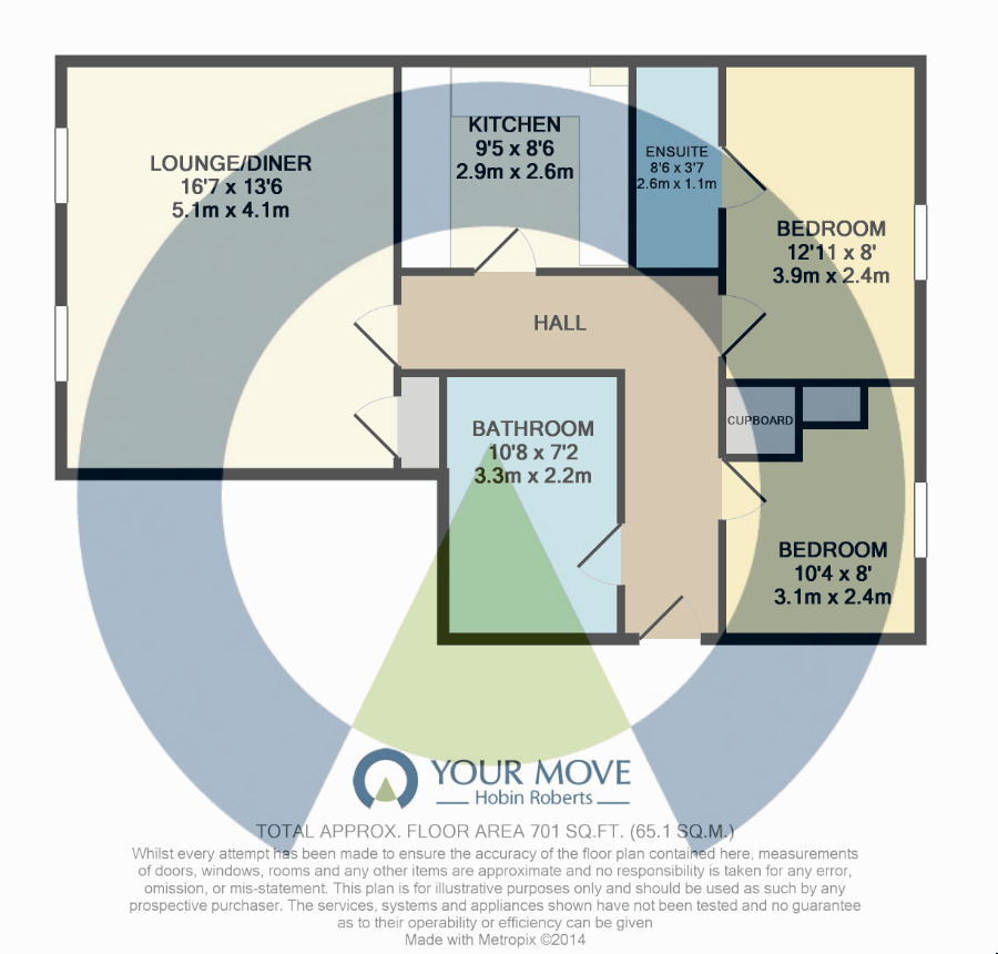 Floorplan of 2 bedroom  Flat to rent, West Cotton Close, Southbridge, Northampton, NN4