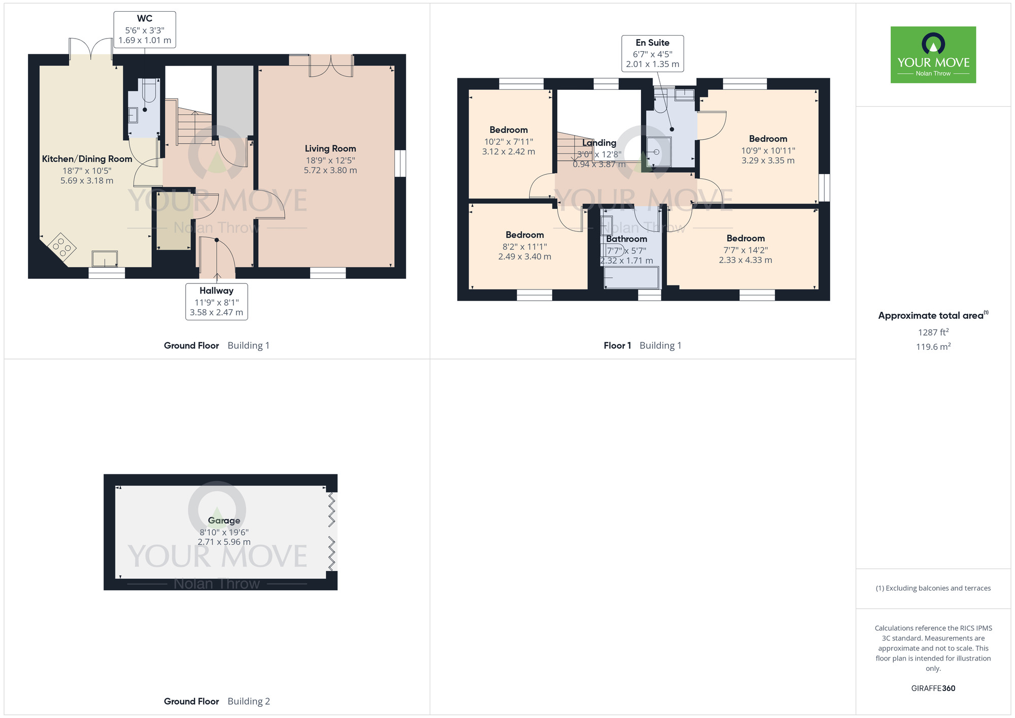 Floorplan of 4 bedroom End Terrace House for sale, Mill Pond Drive, Upton, Northampton, NN5