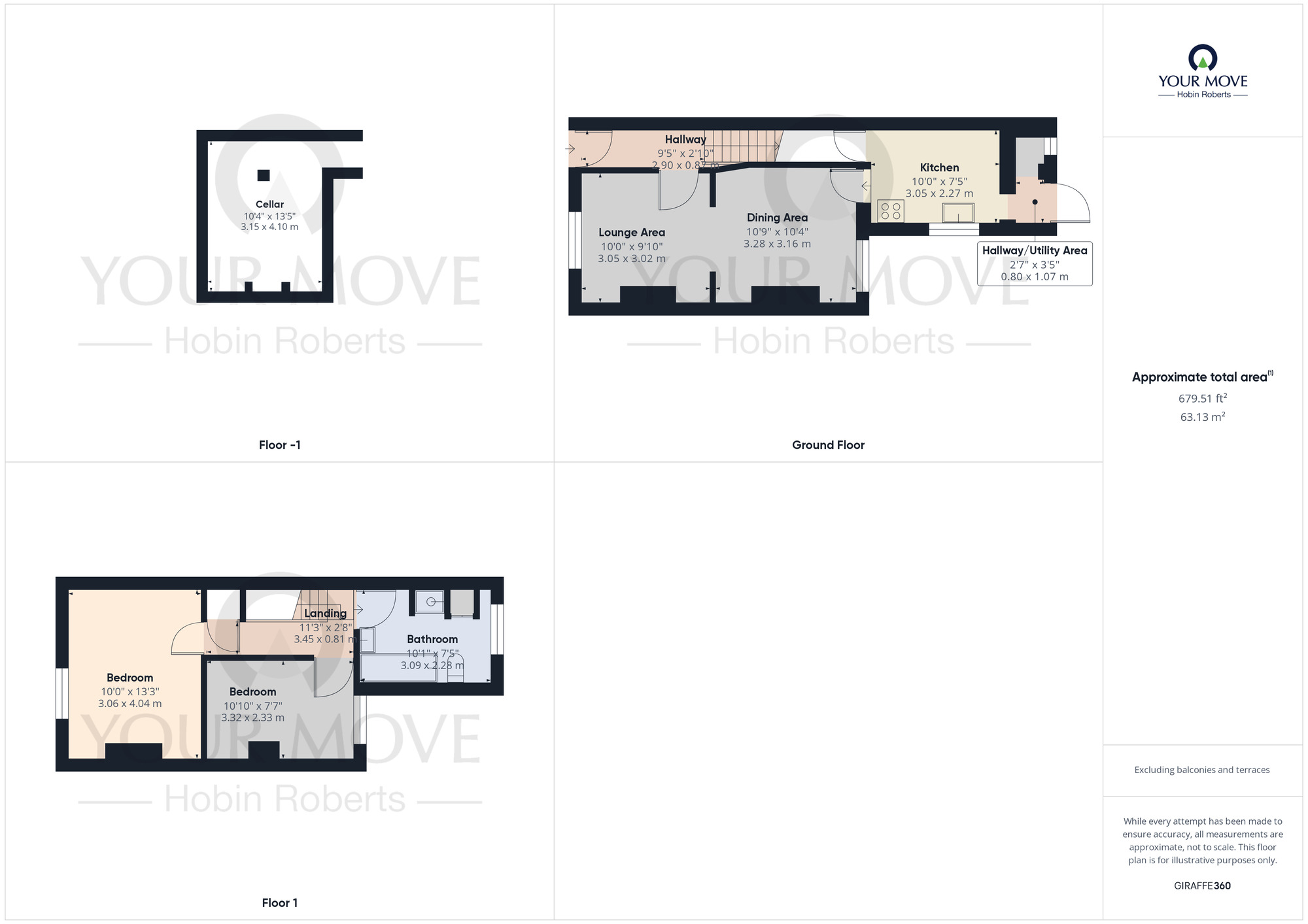 Floorplan of 2 bedroom Mid Terrace House to rent, Salisbury Street, Semilong, Northampton, NN2