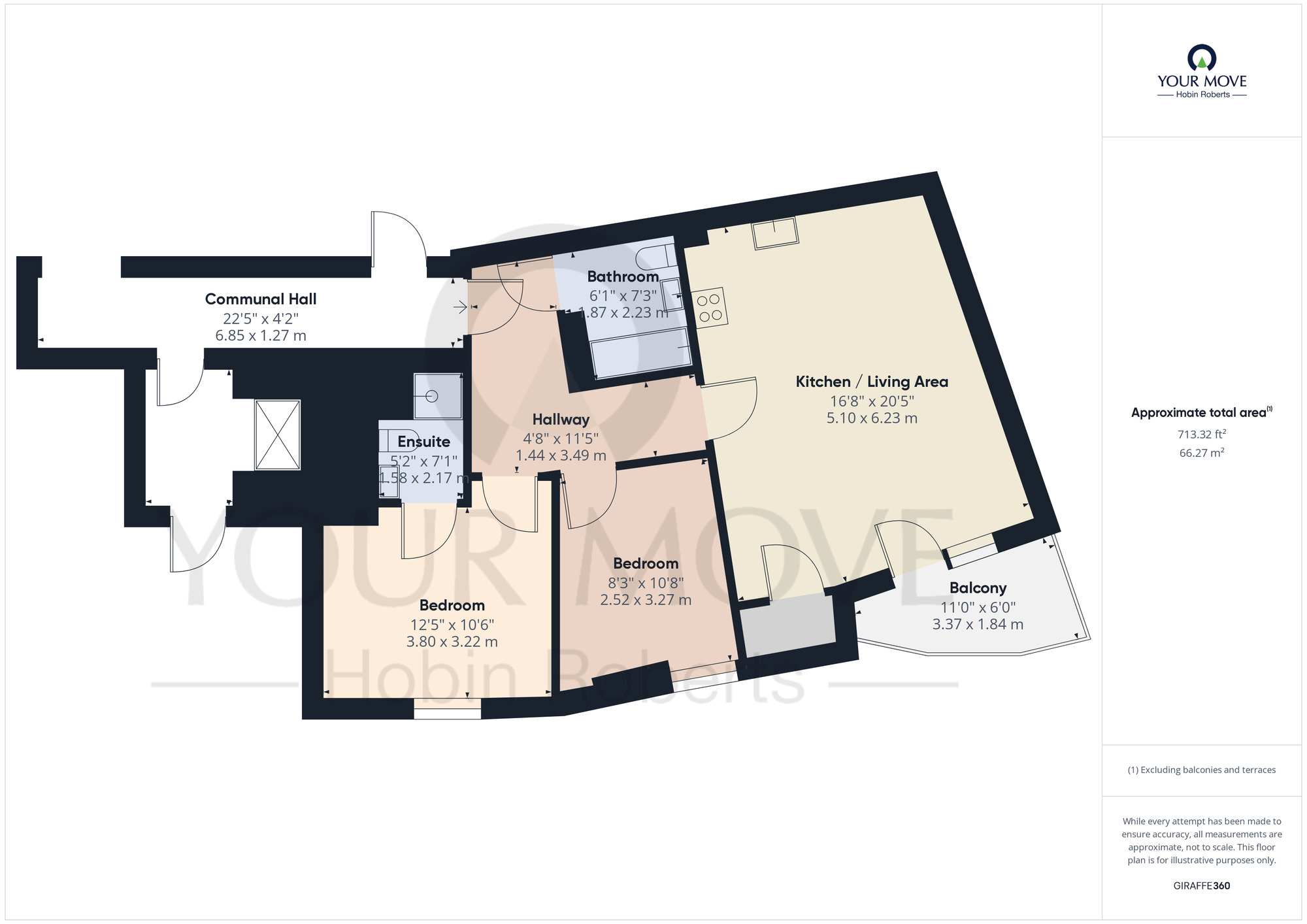 Floorplan of 2 bedroom  Flat for sale, Woolmonger Street, Northampton, NN1
