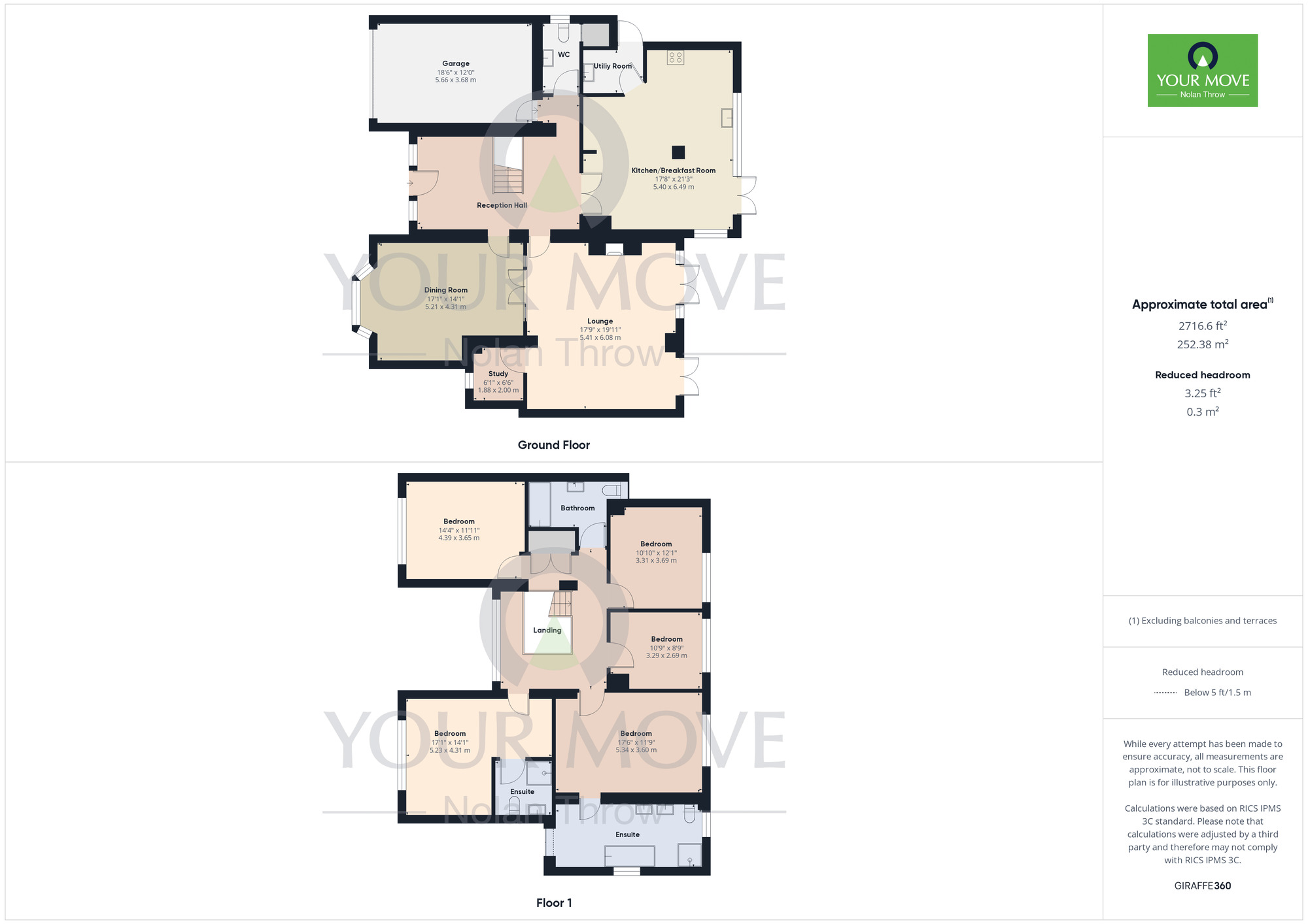 Floorplan of 5 bedroom Detached House for sale, Ecton Lane, Sywell, Northampton, NN6