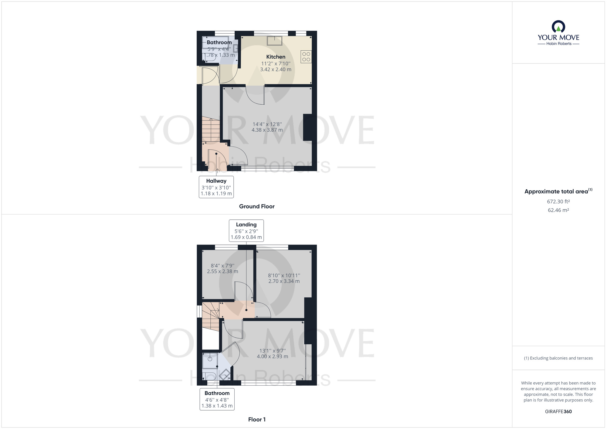 Floorplan of 3 bedroom End Terrace House to rent, Barnwell Road, Kingsthorpe, Northampton, NN2