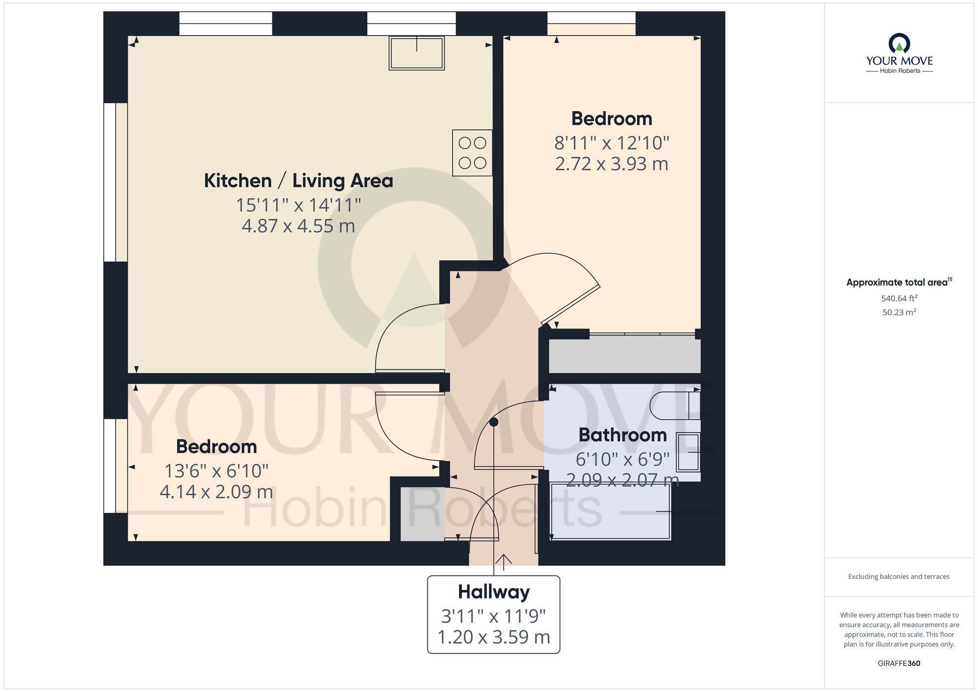 Floorplan of 2 bedroom  Flat for sale, Stimpson Avenue, Abington, Northampton, NN1