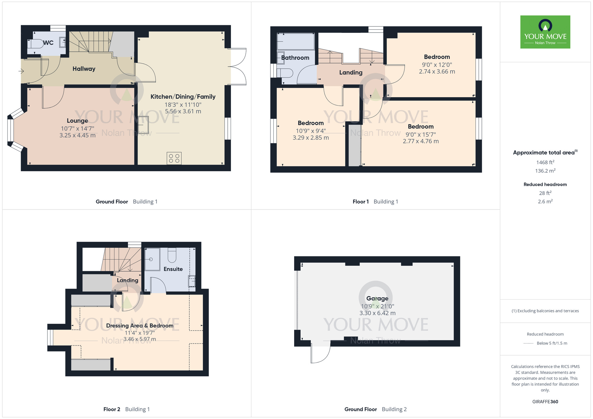 Floorplan of 4 bedroom Detached House for sale, Drury Way, Overstone Gate, Northampton, NN6