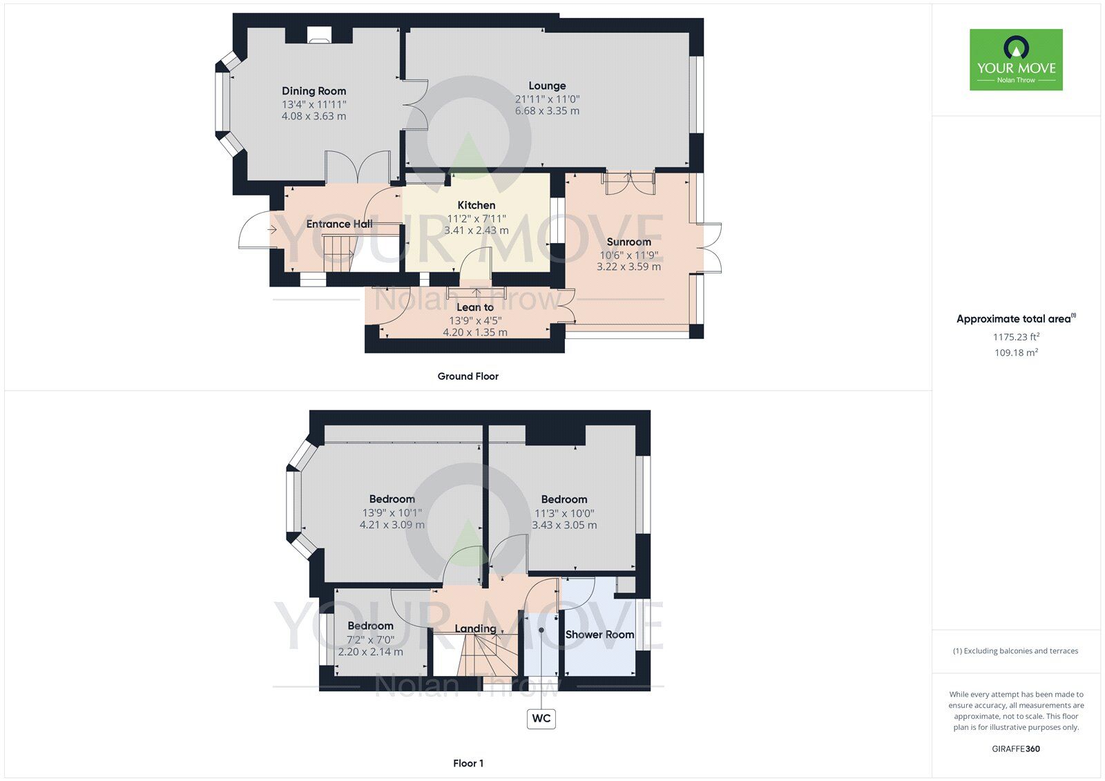 Floorplan of 3 bedroom Semi Detached House to rent, London Road, Northampton, Northamptonshire, NN4