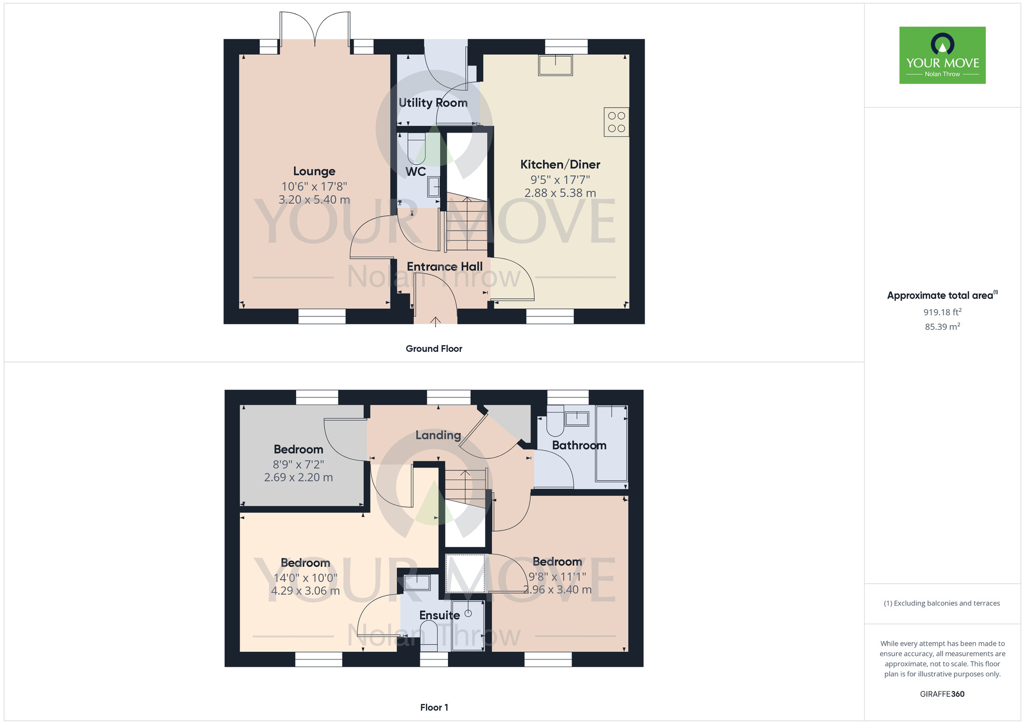 Floorplan of 3 bedroom Detached House for sale, Golding Crescent, Earls Barton, Northamptonshire, NN6