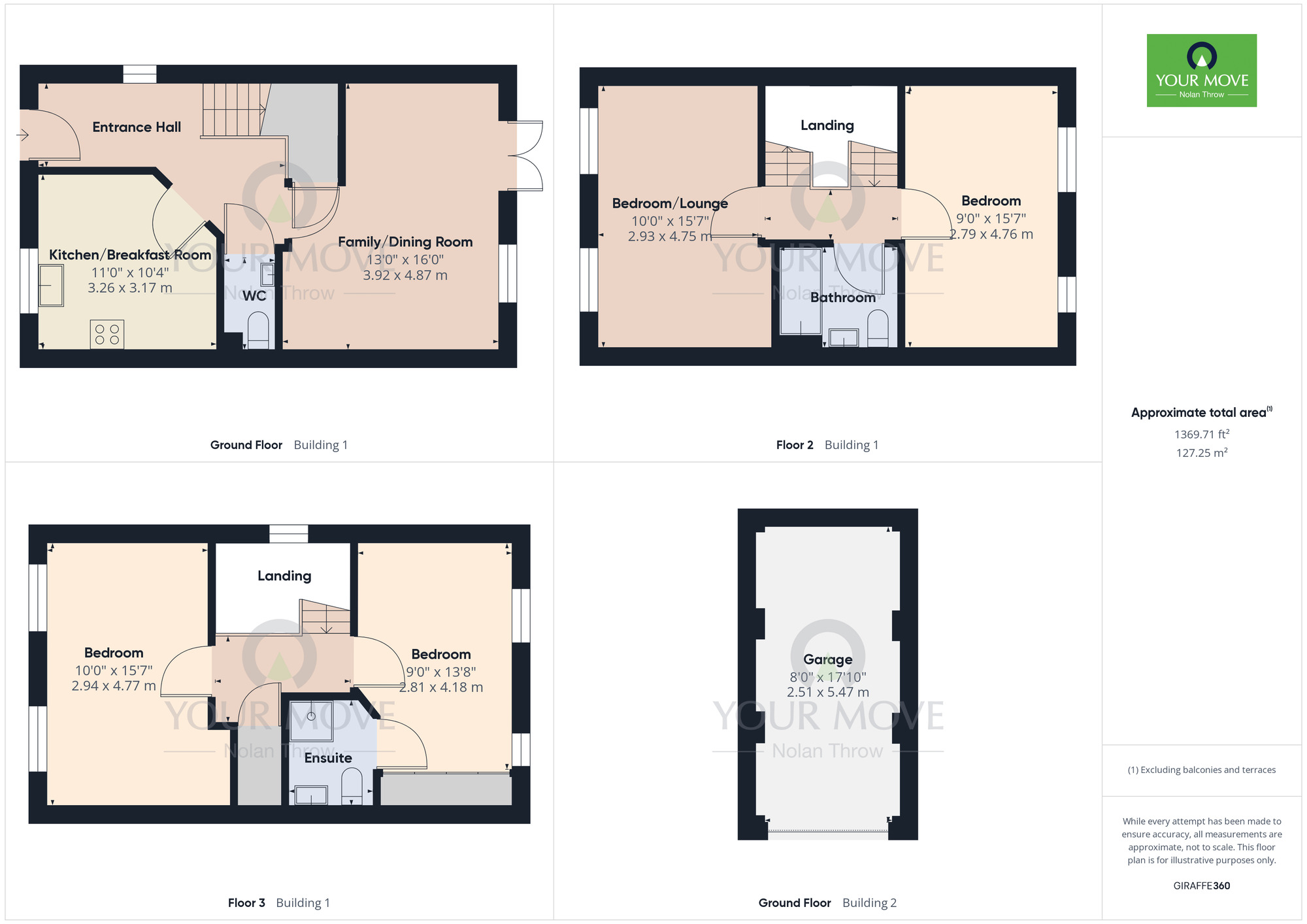 Floorplan of 4 bedroom End Terrace House for sale, Wildacre Drive, Little Billing, Northampton, NN3