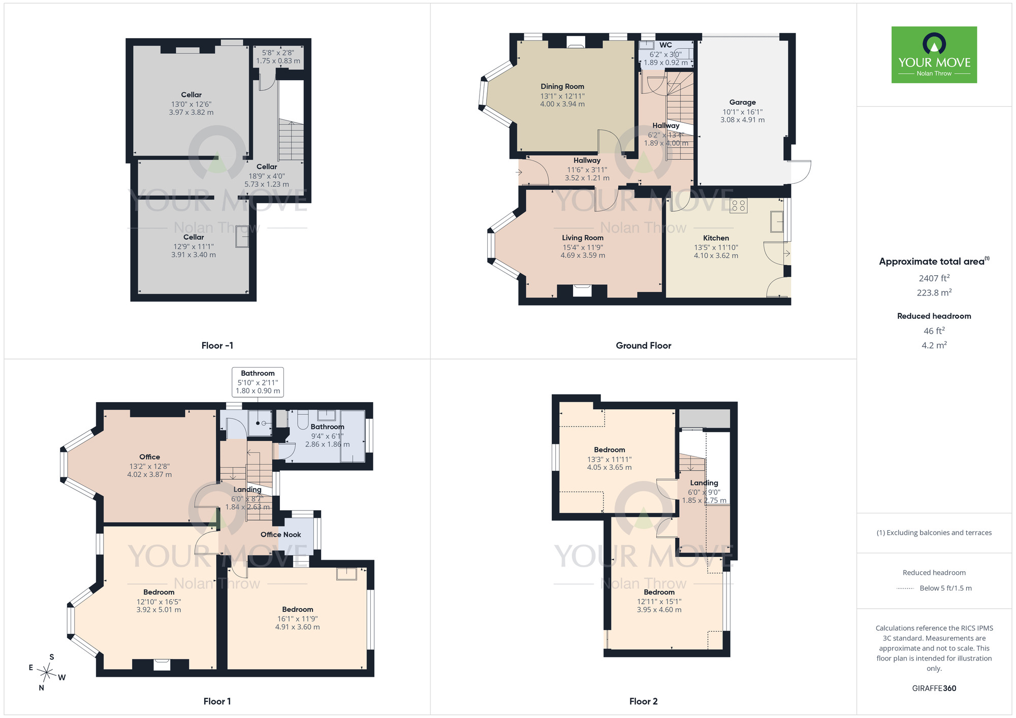 Floorplan of 5 bedroom End Terrace House for sale, York Road, Northampton, NN1