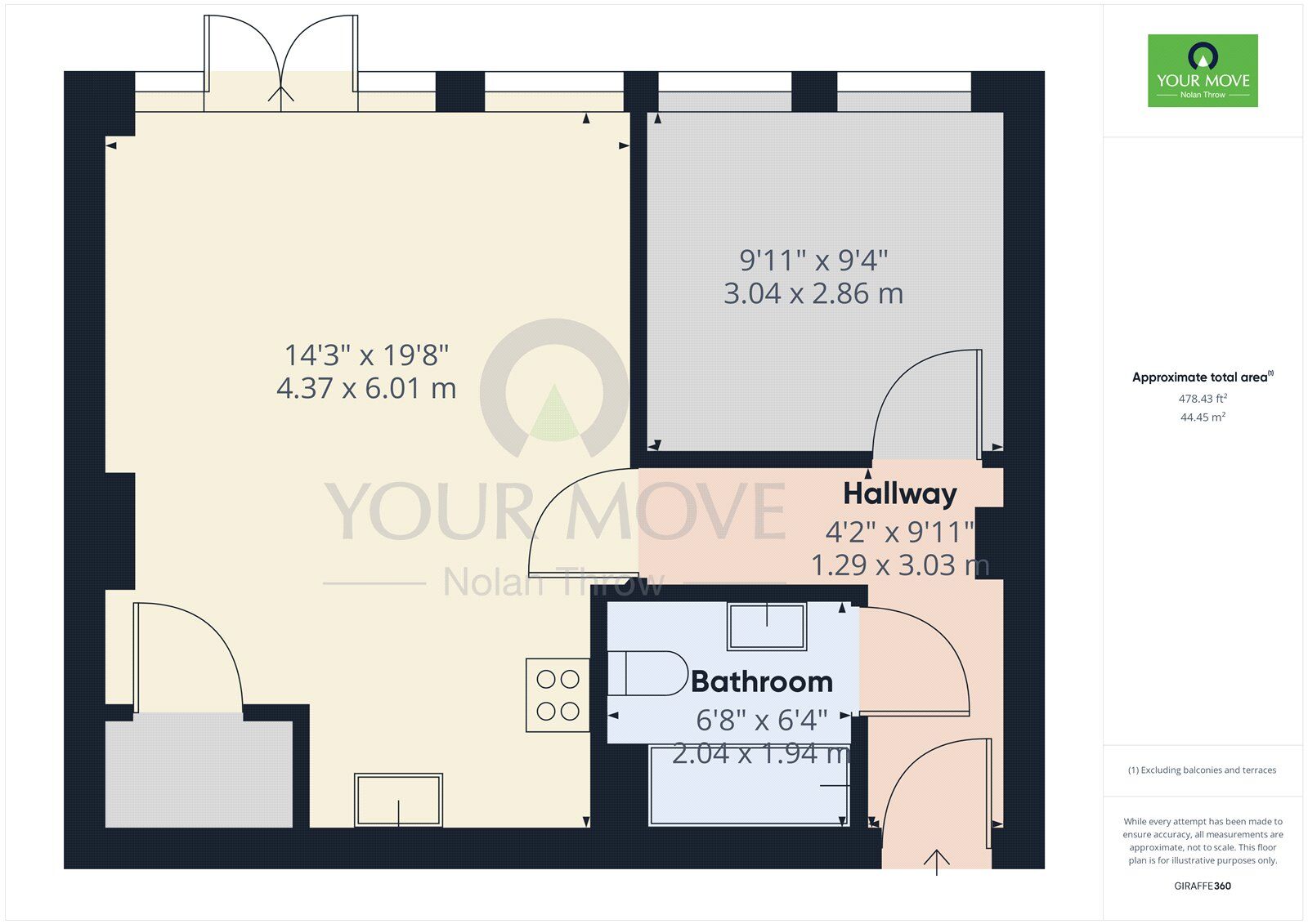 Floorplan of 1 bedroom  Flat for sale, Bridge Street, Northampton, NN1