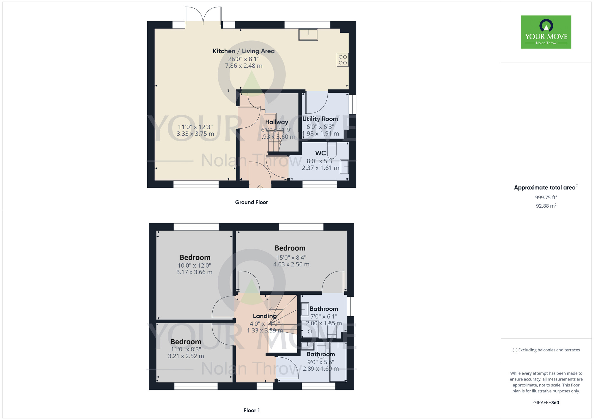 Floorplan of 3 bedroom Detached House for sale, Pines Close, Kingsthorpe, Northampton, Northamptonshire, NN2
